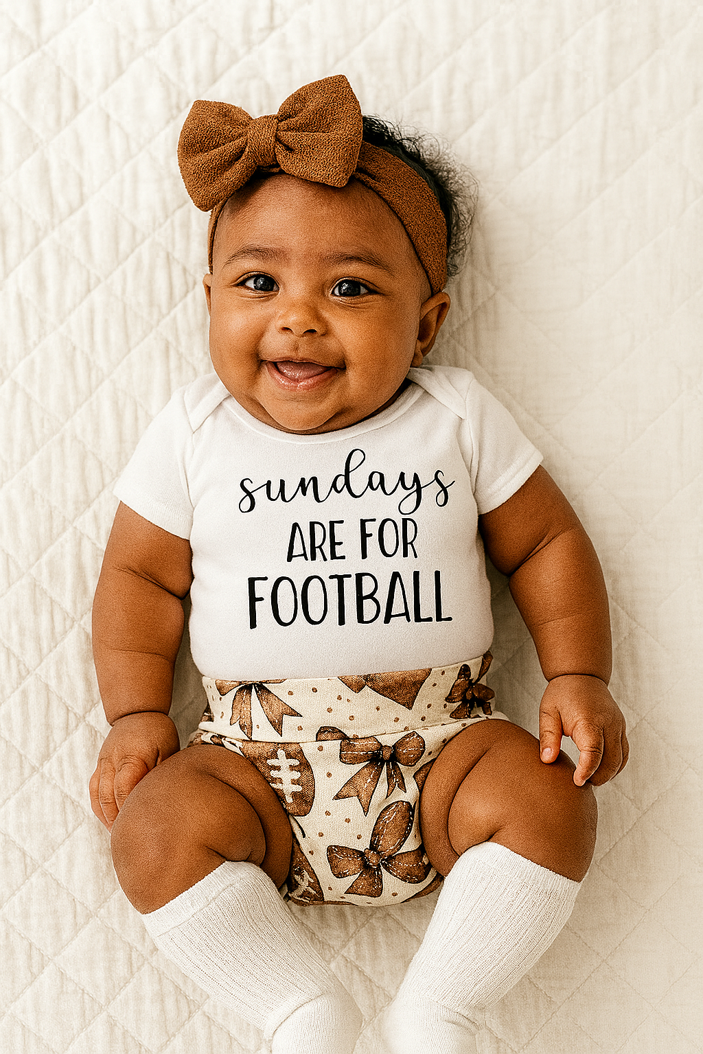 Sundays Are For Football Baby Bummie Set