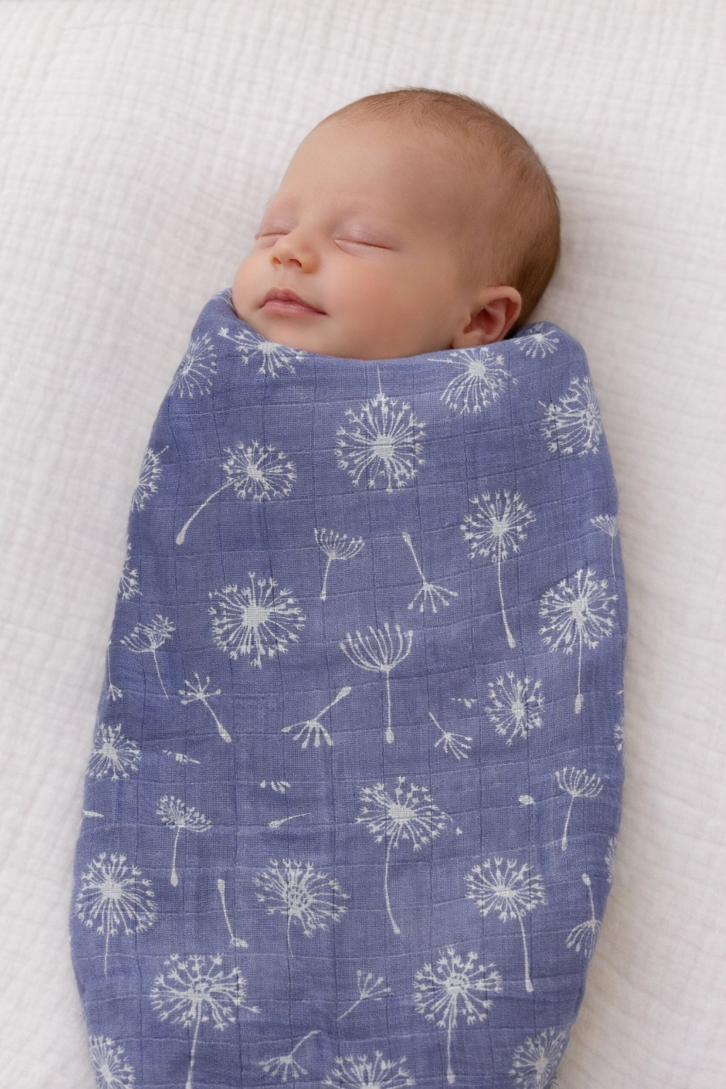 Muslin Swaddle, Purple Daisy