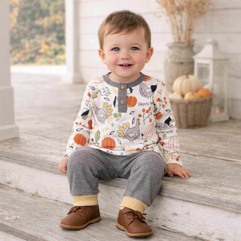 Thankful Bamboo Cotton Boys Set