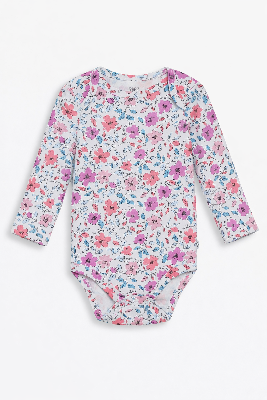 God Is Love Long Sleeve Bodysuit Cotton