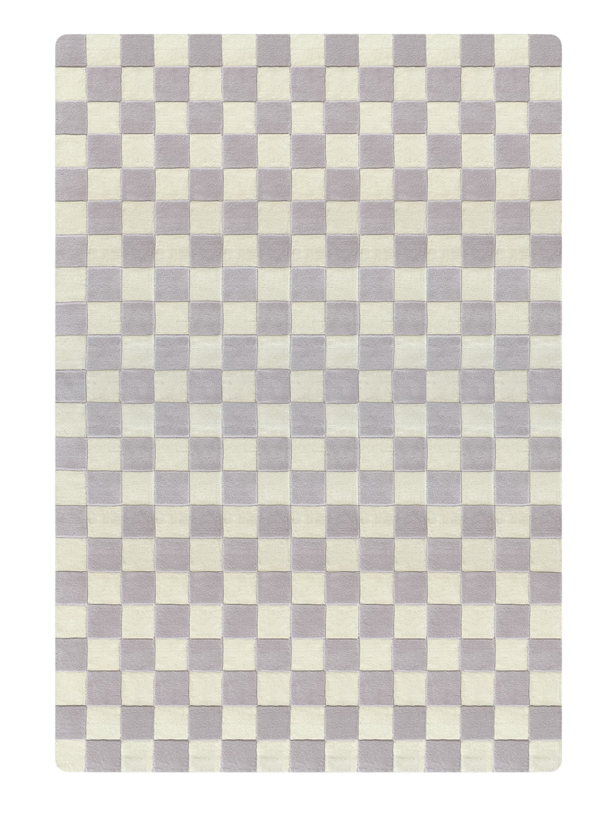Rug Checkerboard Lilac 6.6 X 9.8 Ft
