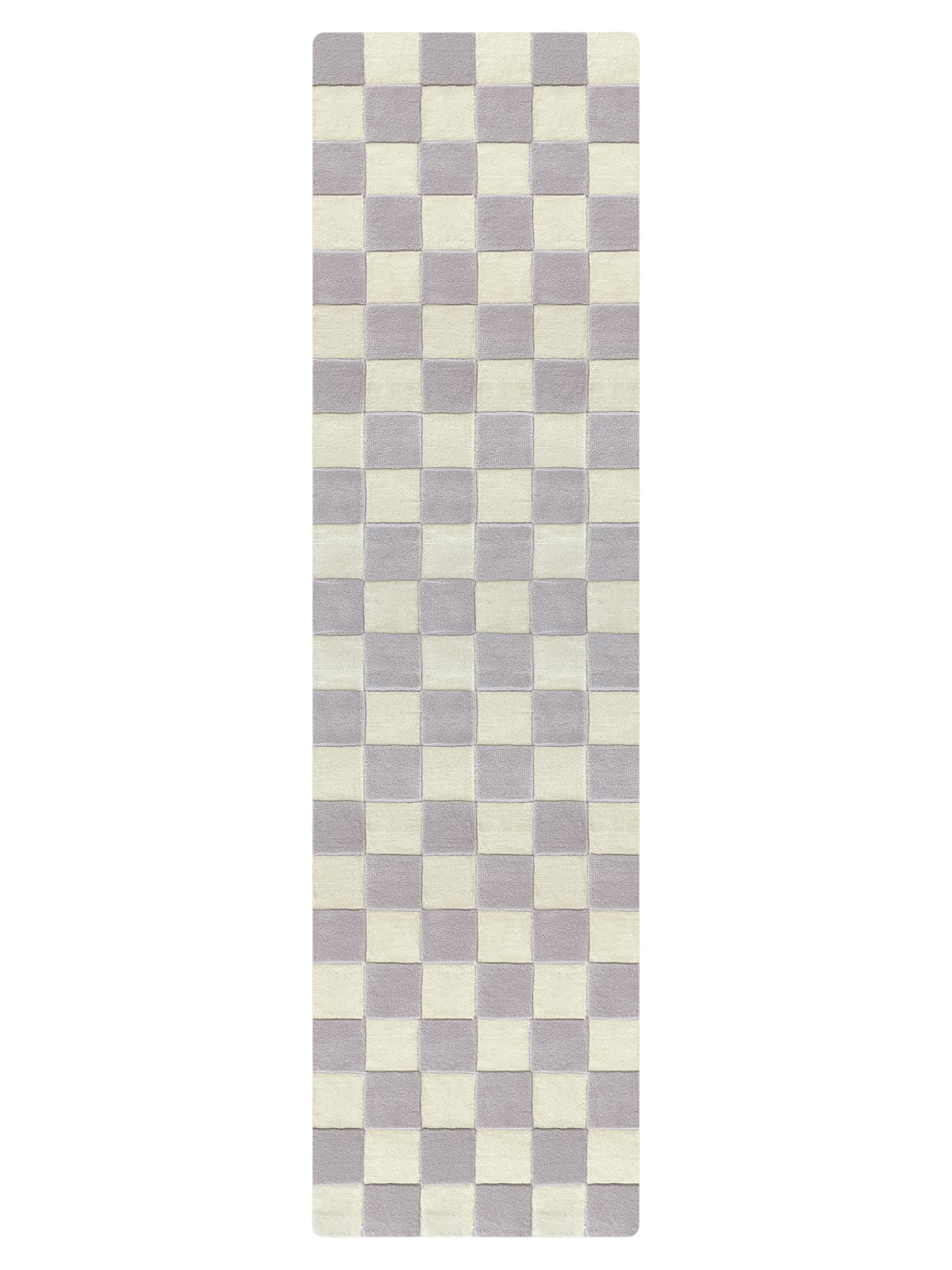 Rug Checkerboard Lilac 2.6 X 9.8 Ft
