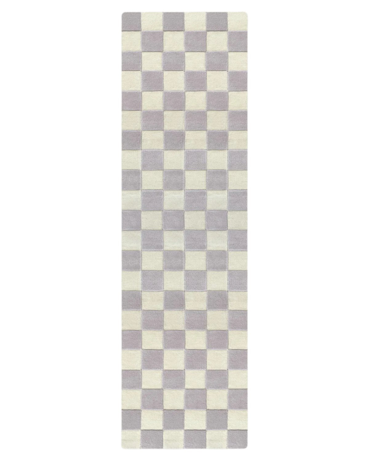 Rug Checkerboard Lilac 2.6 X 9.8 Ft