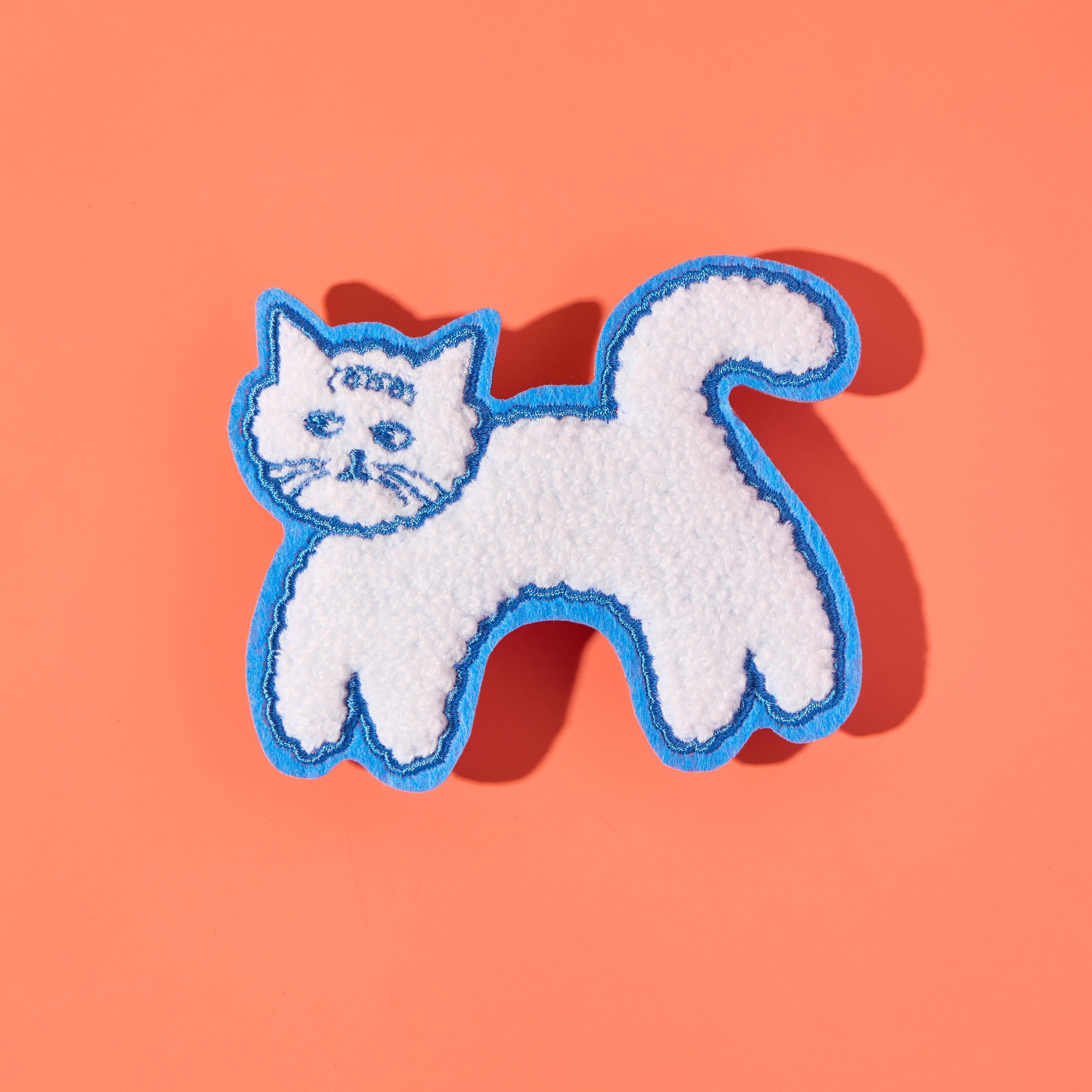 Cloud Cat Chenille Jumping Patch