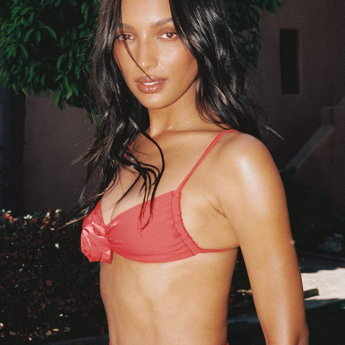 Cherry Devin Rosa Bikini Top