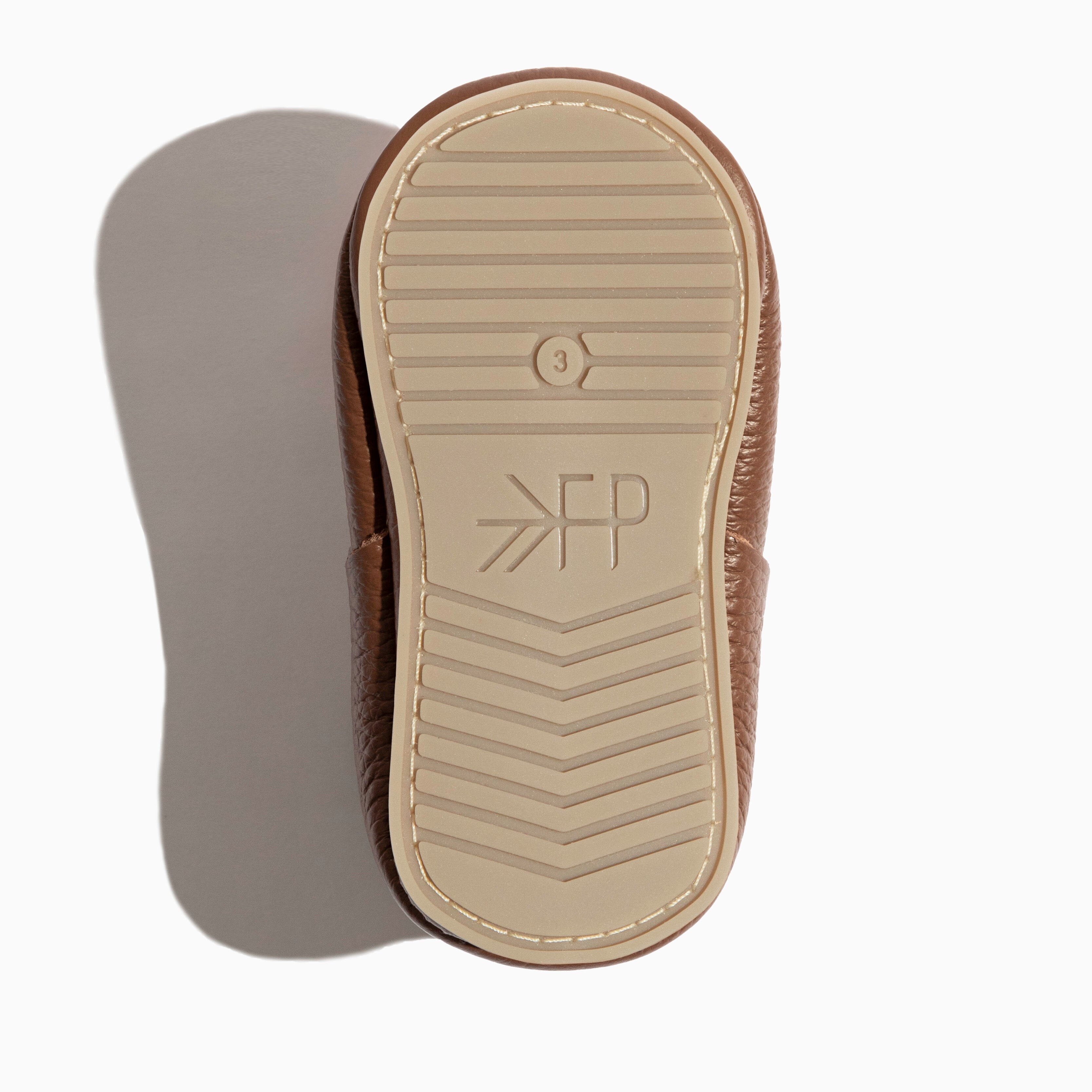 Chestnut T-bar Baby Shoe