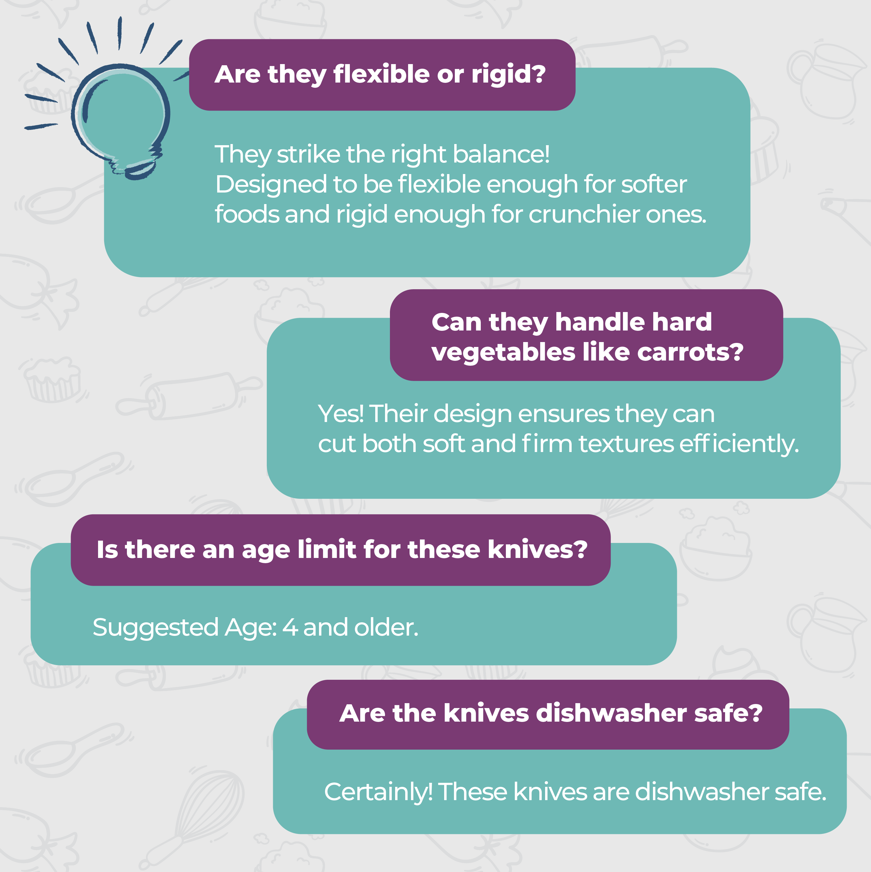 Tovla Jr. Kids Chopper Knife Set | Safe Kitchen Tool For Ages 4–10