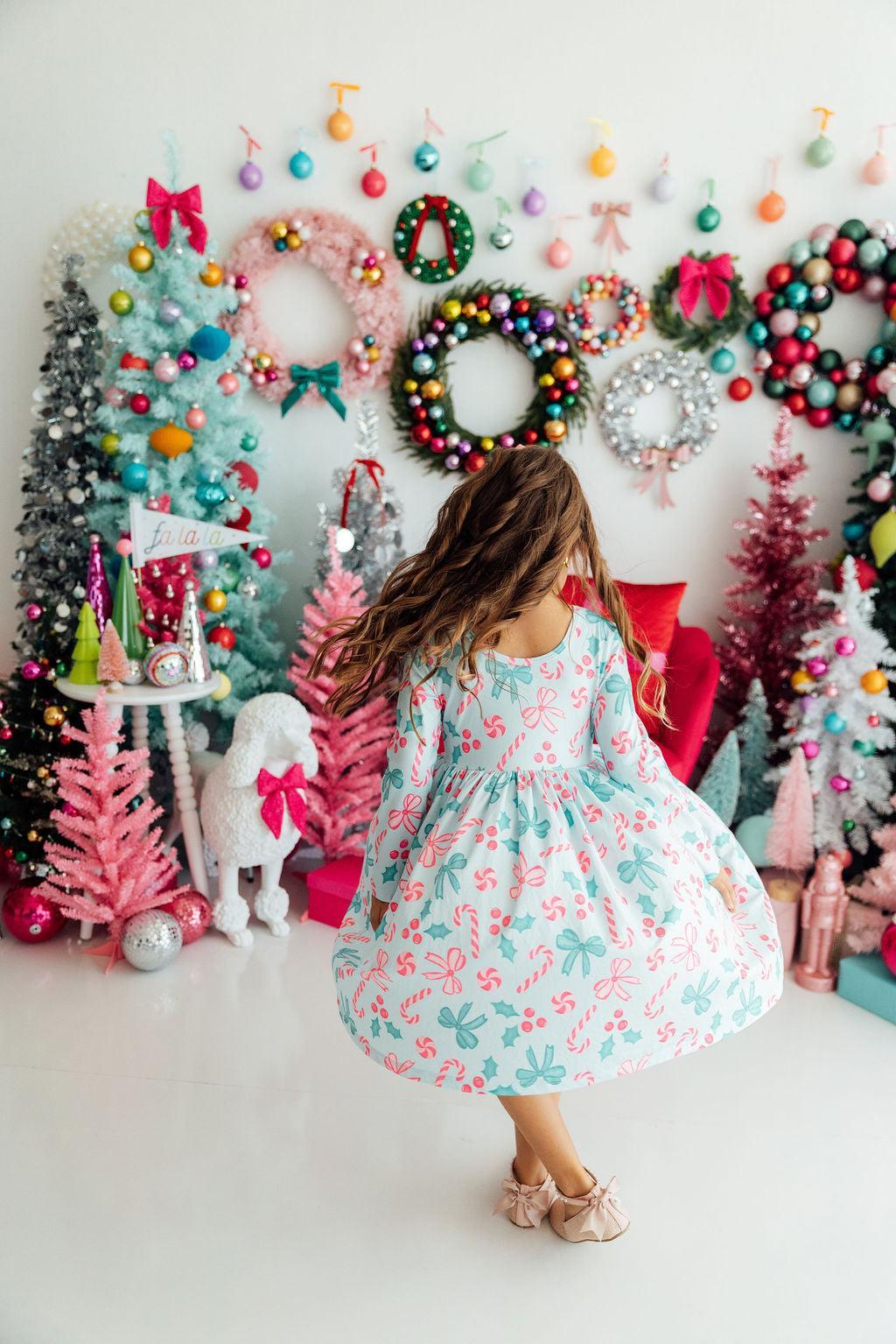 Christmas Cheer L/s Pocket Twirl Dress