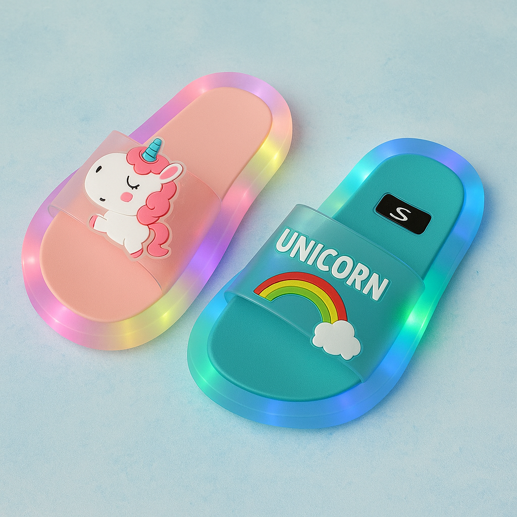 Unicorn Led Luminous Slippers 1-8 Years