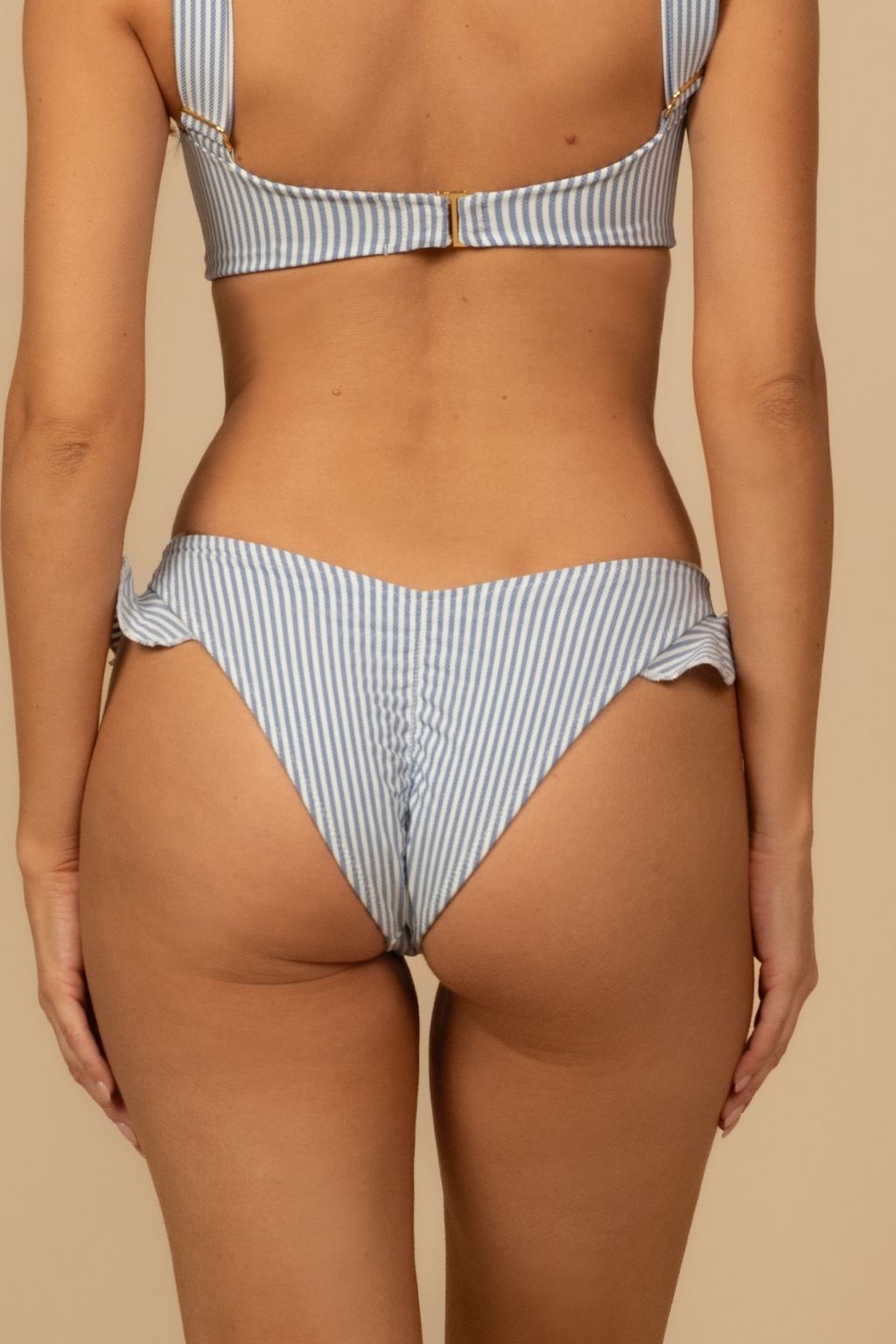 Classic Blue Stripe Kelly Bikini Bottom