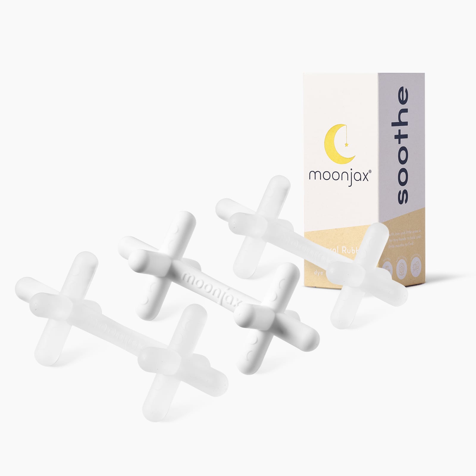 3-pack Mix & Match Patented Moonjax®best Baby Teether