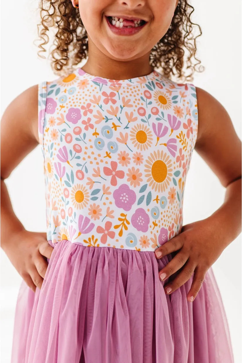 Bamboo Tulle Dress - Darling Spring Daisy