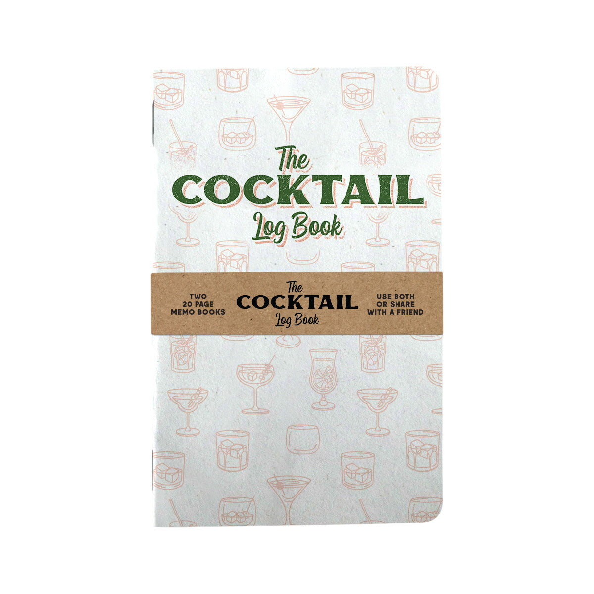Cocktail Log Book - Two 20-page Books
