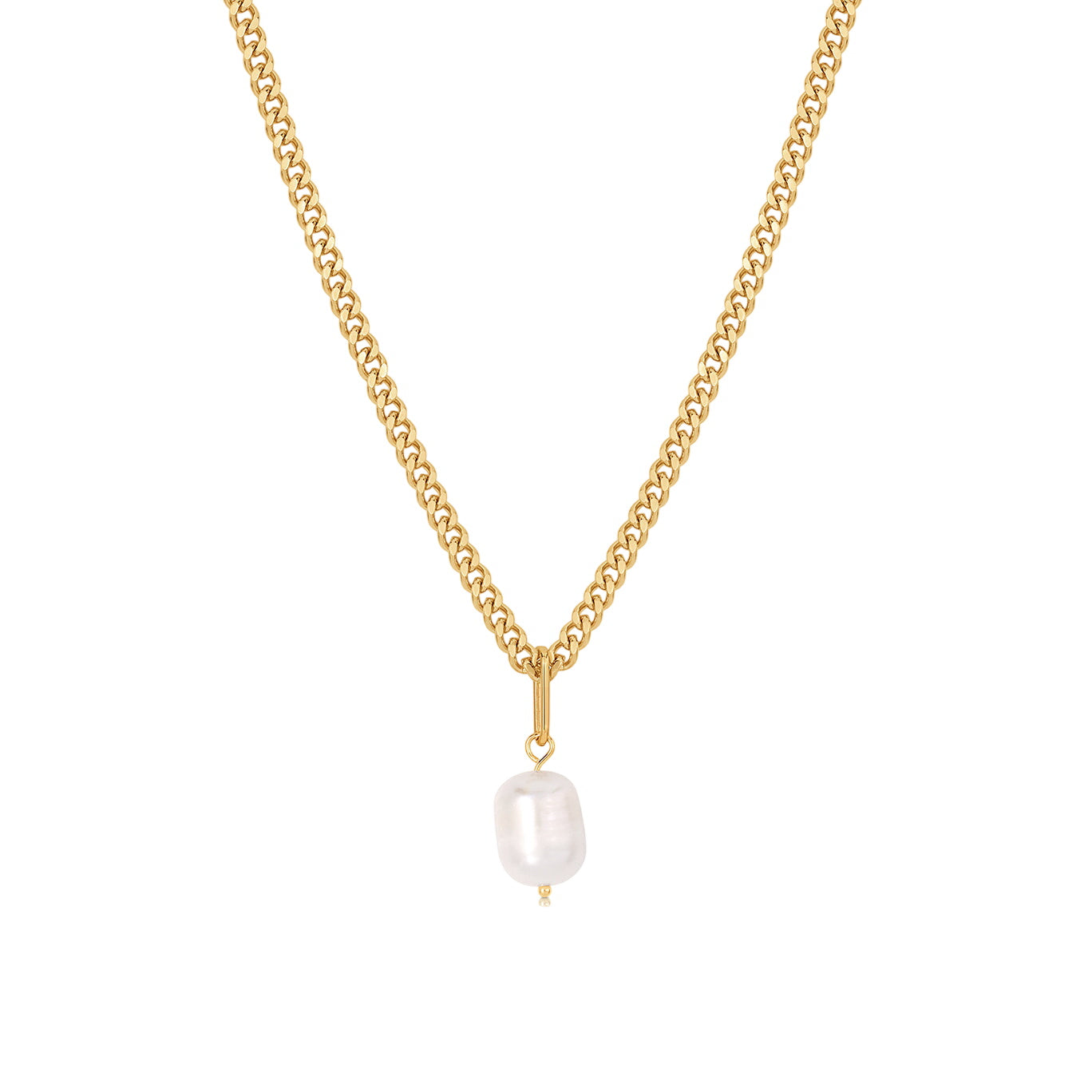 Colette Pearl Curb Necklace