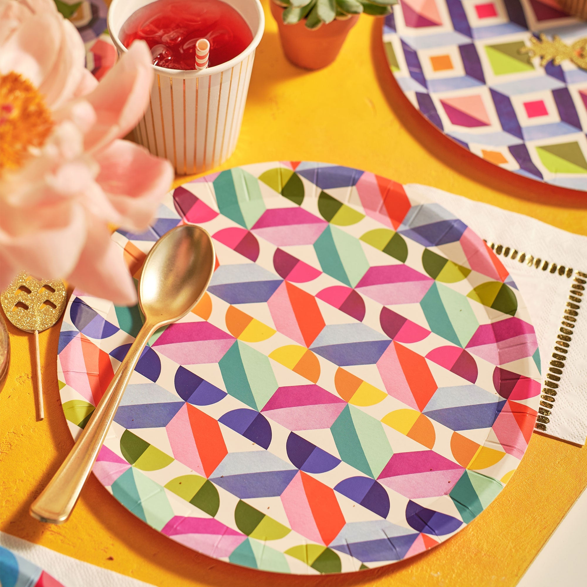 Color Me Crazy Large Plates (10 Per Pack)