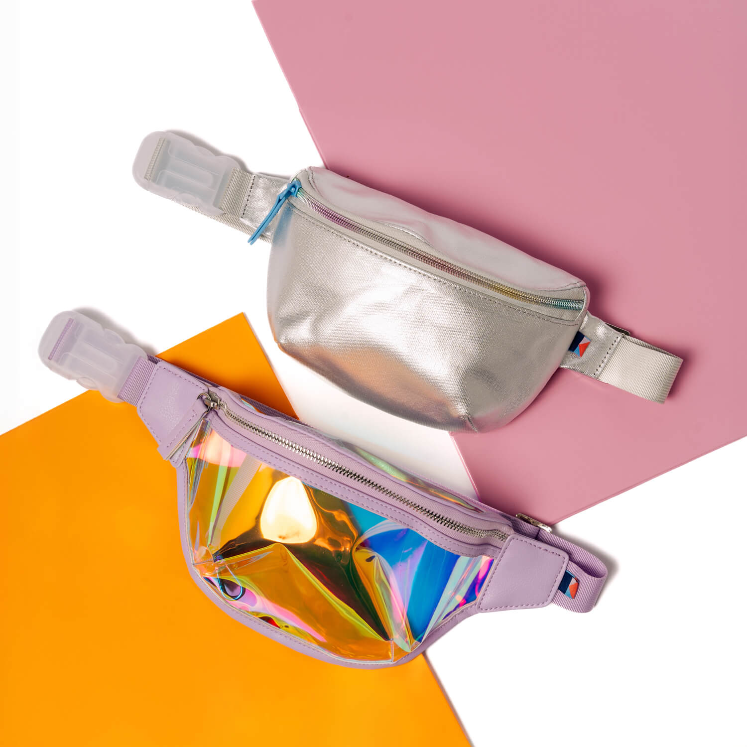 Kids Belt Bag - Iridescent Clear