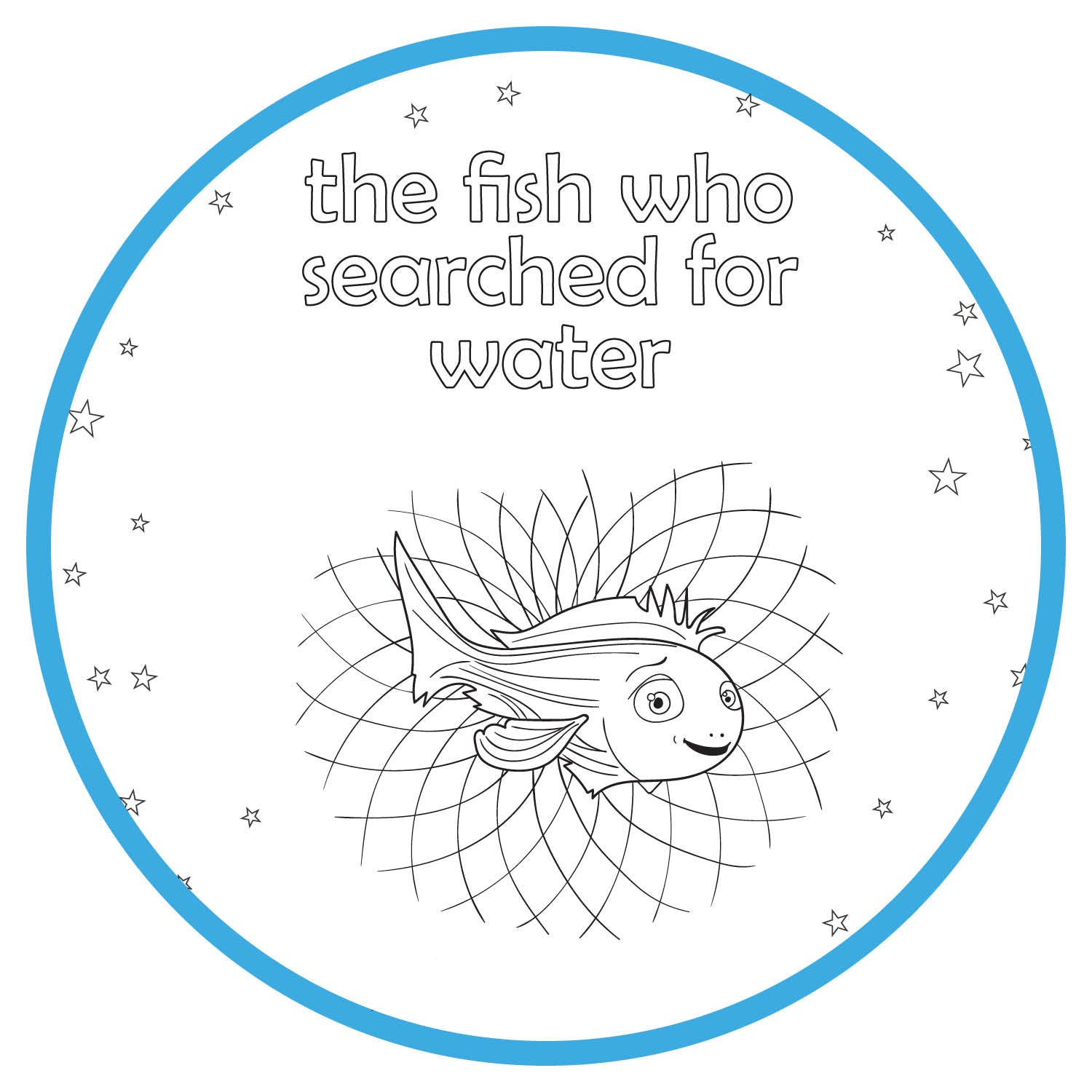 Printable Coloring Pages - The Fish Who Searched For Water