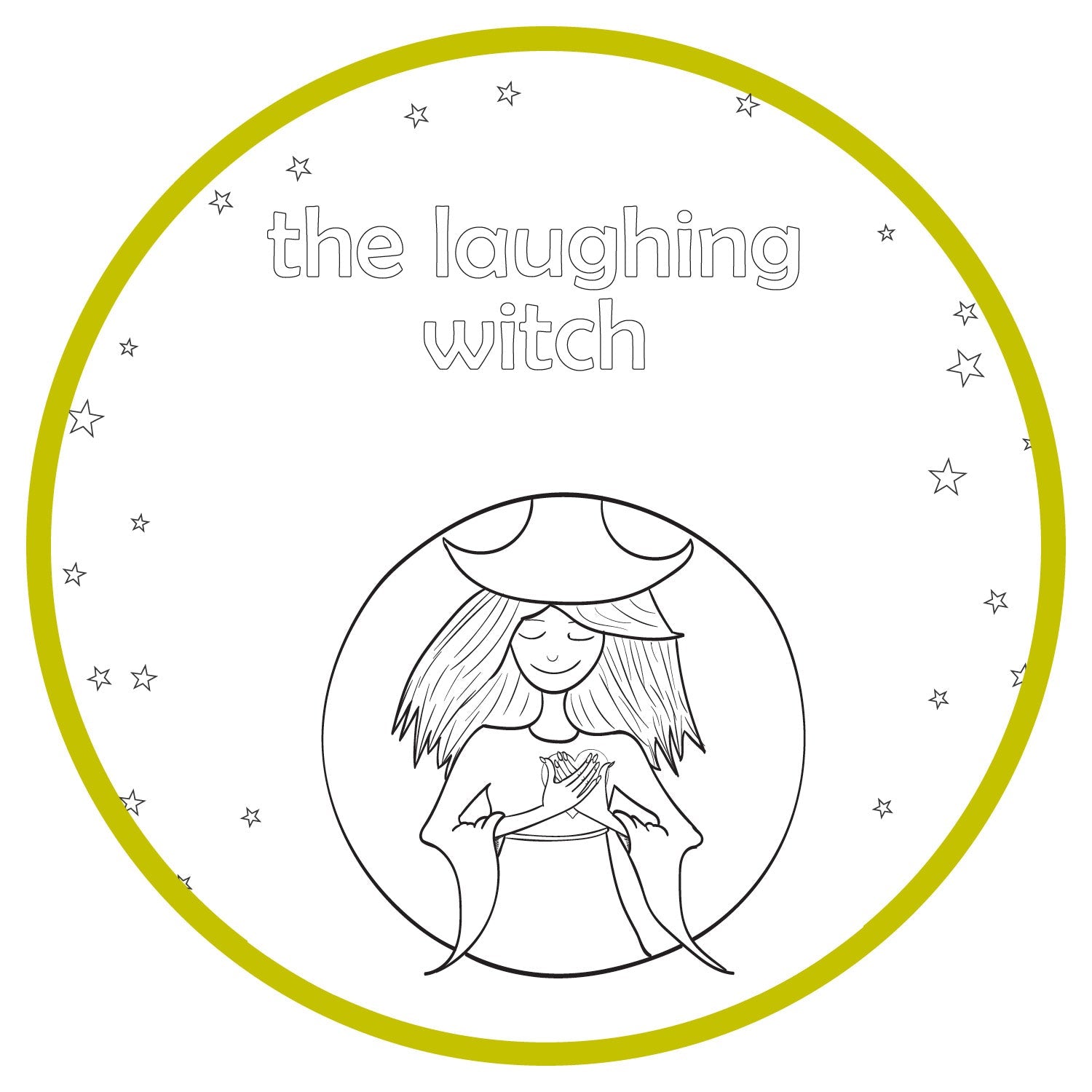 Printable Coloring Pages - The Laughing Witch