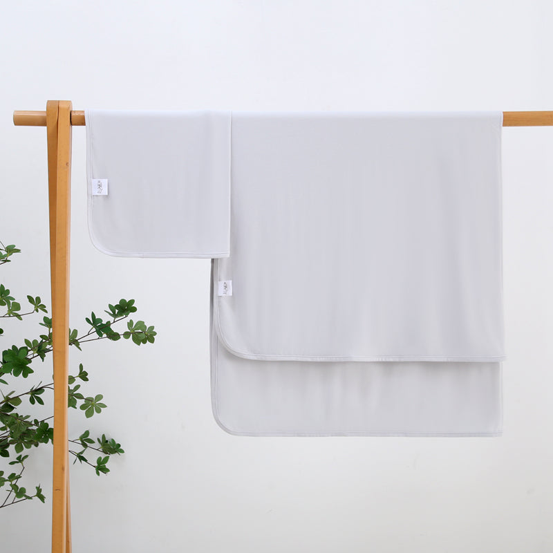 Comfy Gray Bamboo Swaddle Blanket