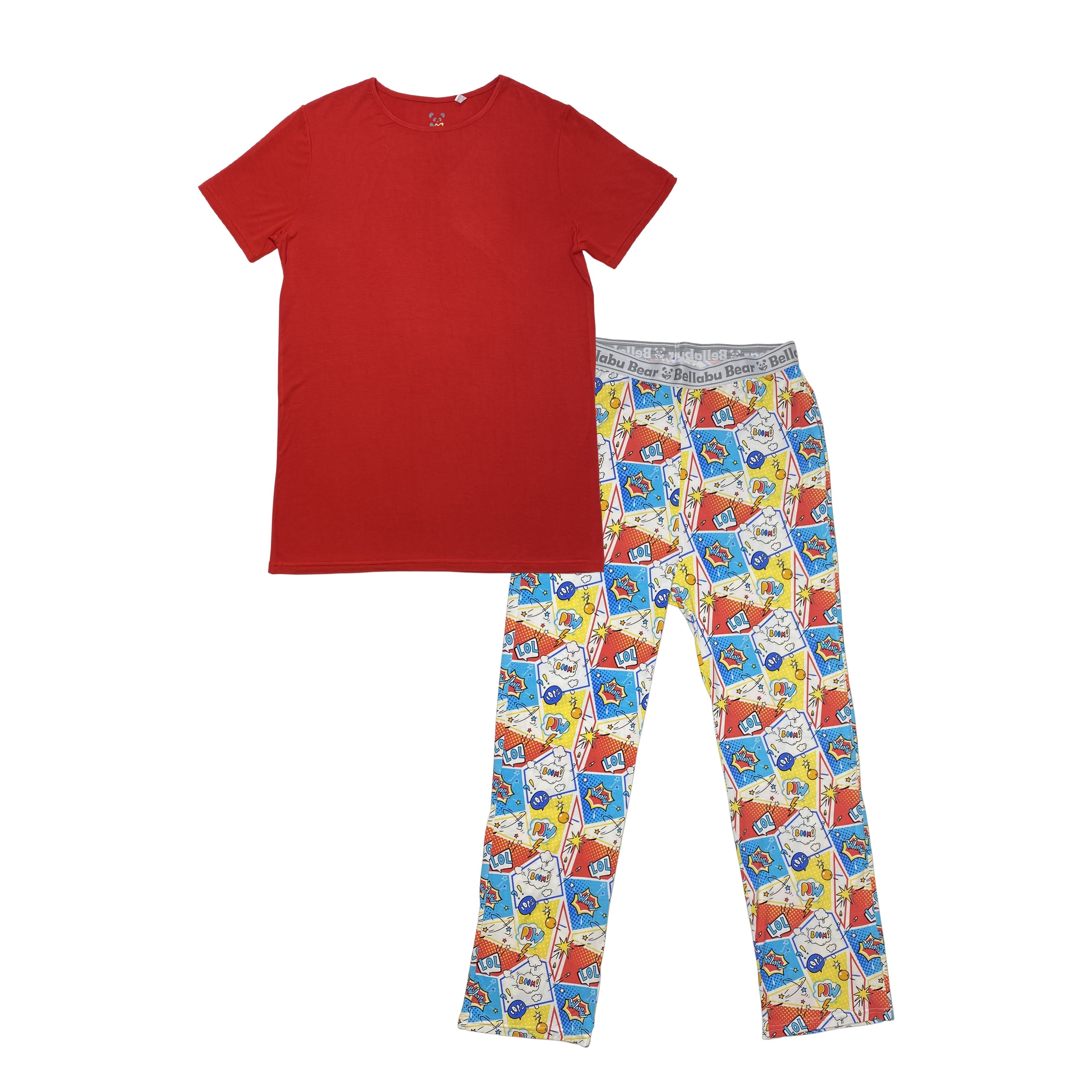 Comic Hero Bamboo Men's Pajama Set