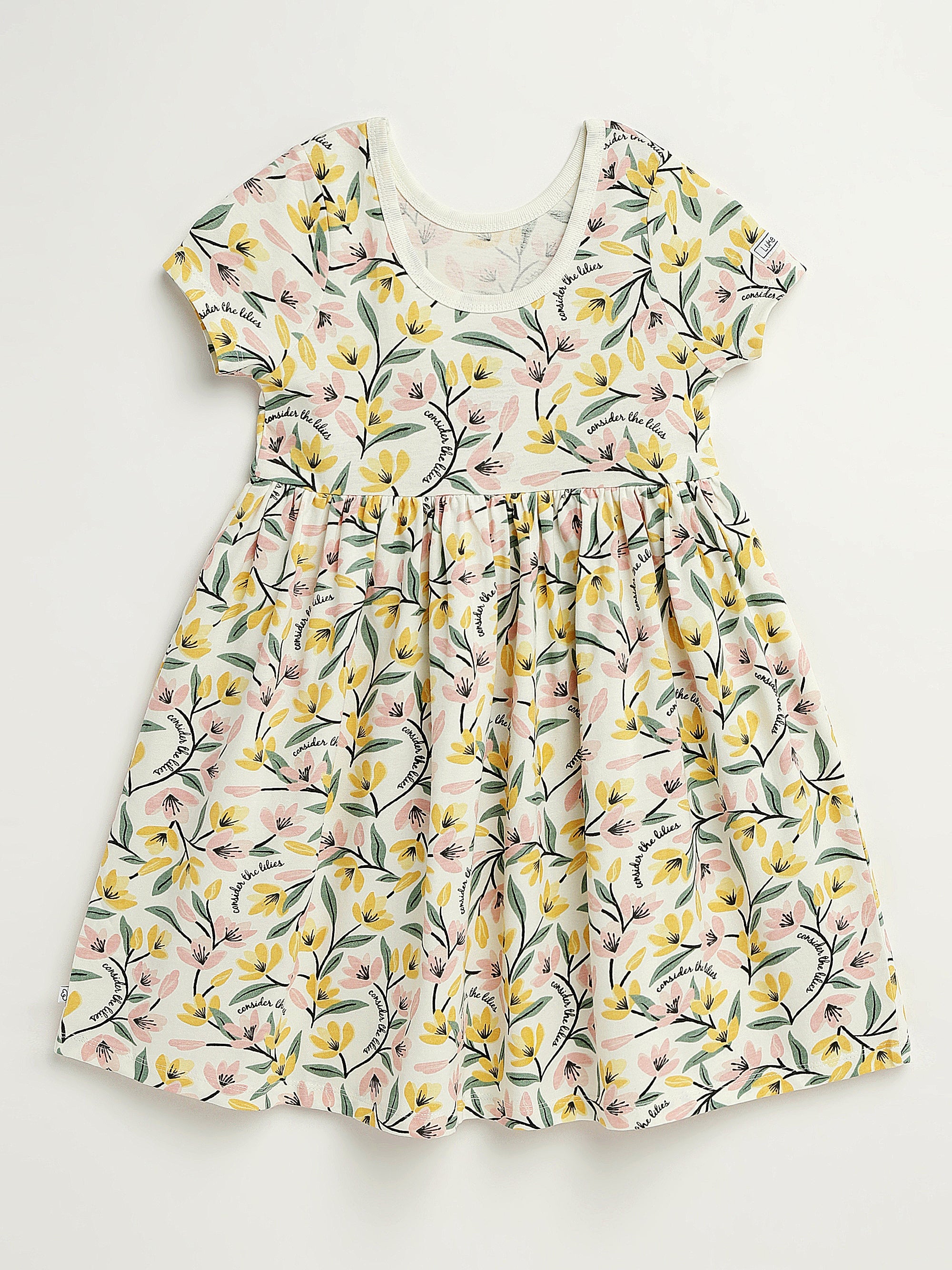 Consider The Lilies Twirl Dress Cotton