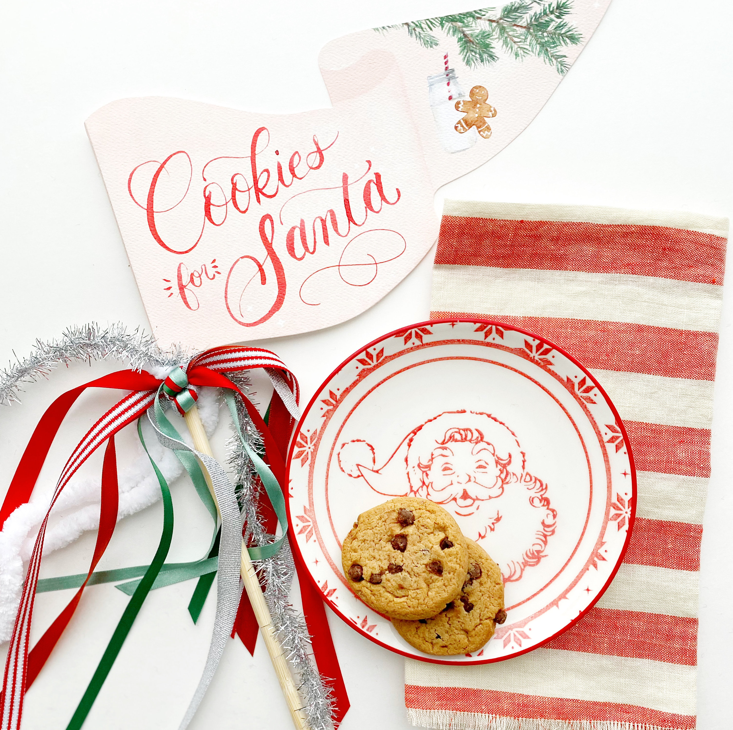 Cookies For Santa Party Pennant
