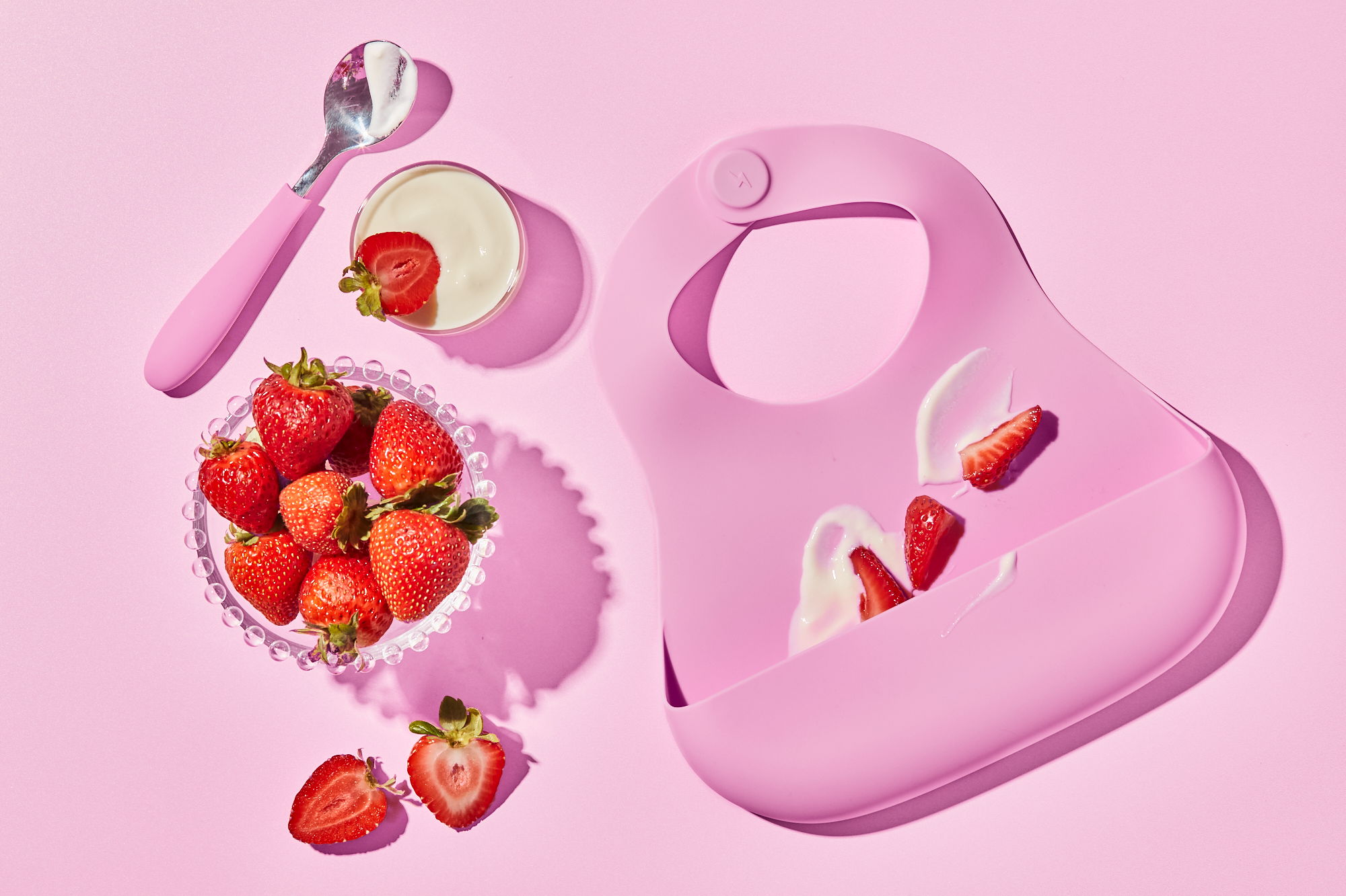 Magnetic Bib - Strawberry Dream + Grape Crush