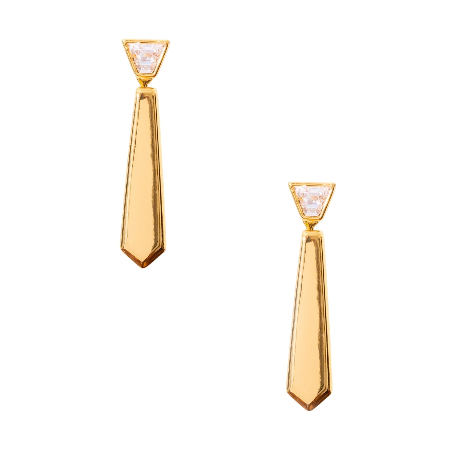 Power Tie Jacket Earrings