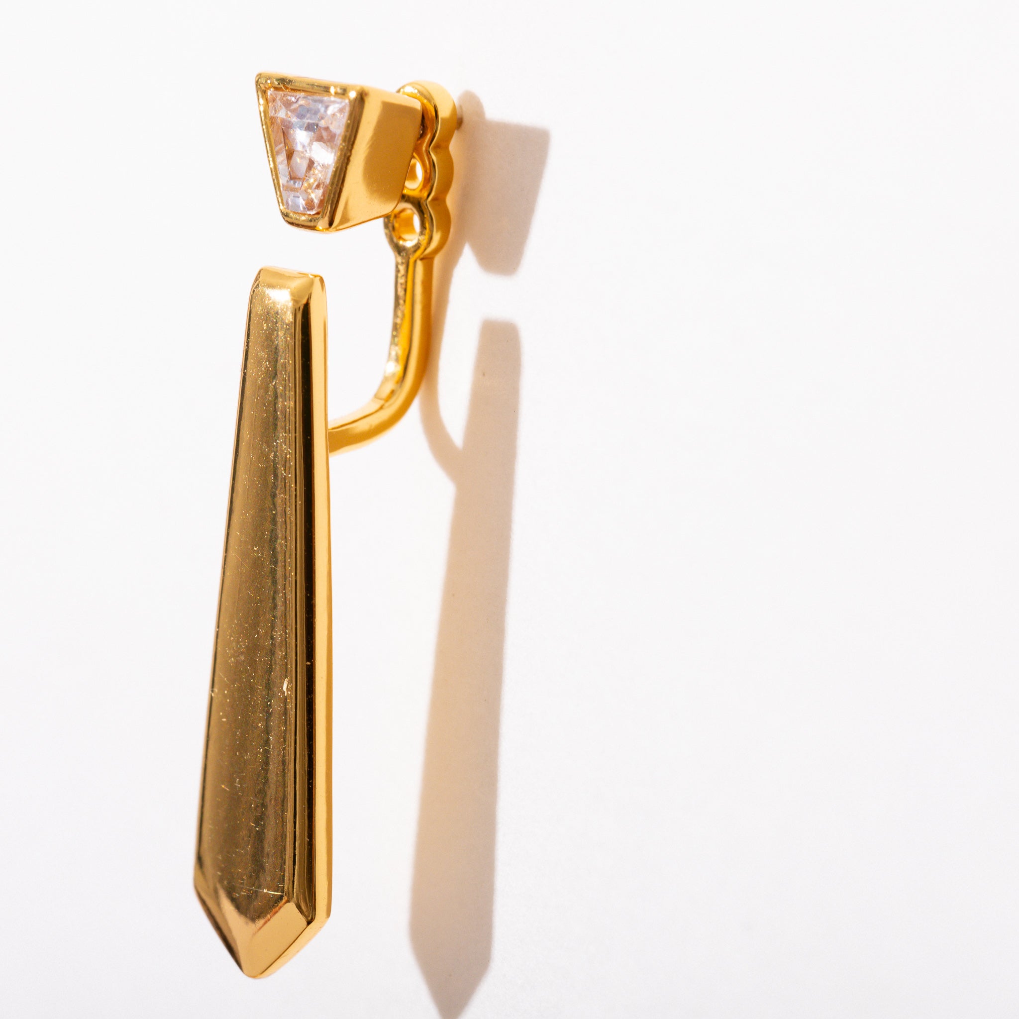 Power Tie Jacket Earrings