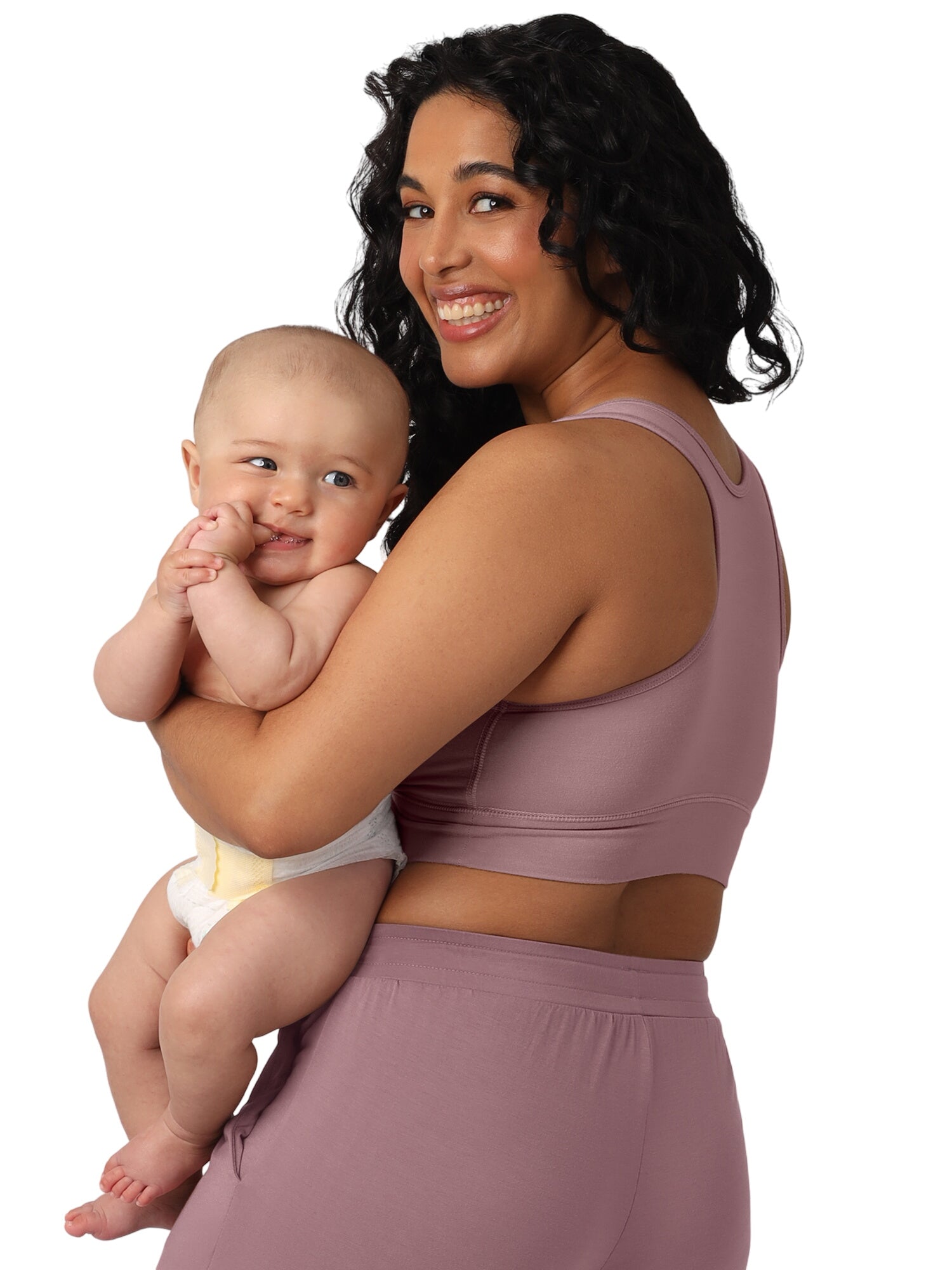 French Terry Racerback Nursing & Sleep Bra | Twilight