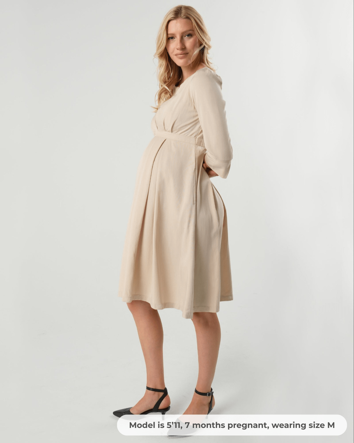 Sarah Tencel Empire Maternity & Nursing Dress
