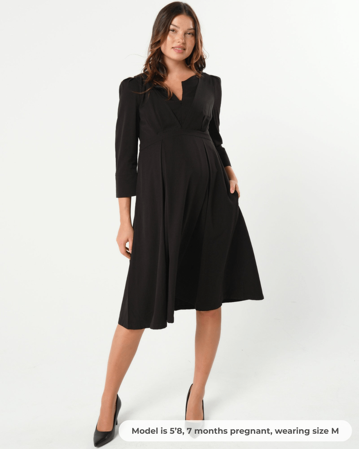 Sarah Tencel Empire Maternity & Nursing Dress
