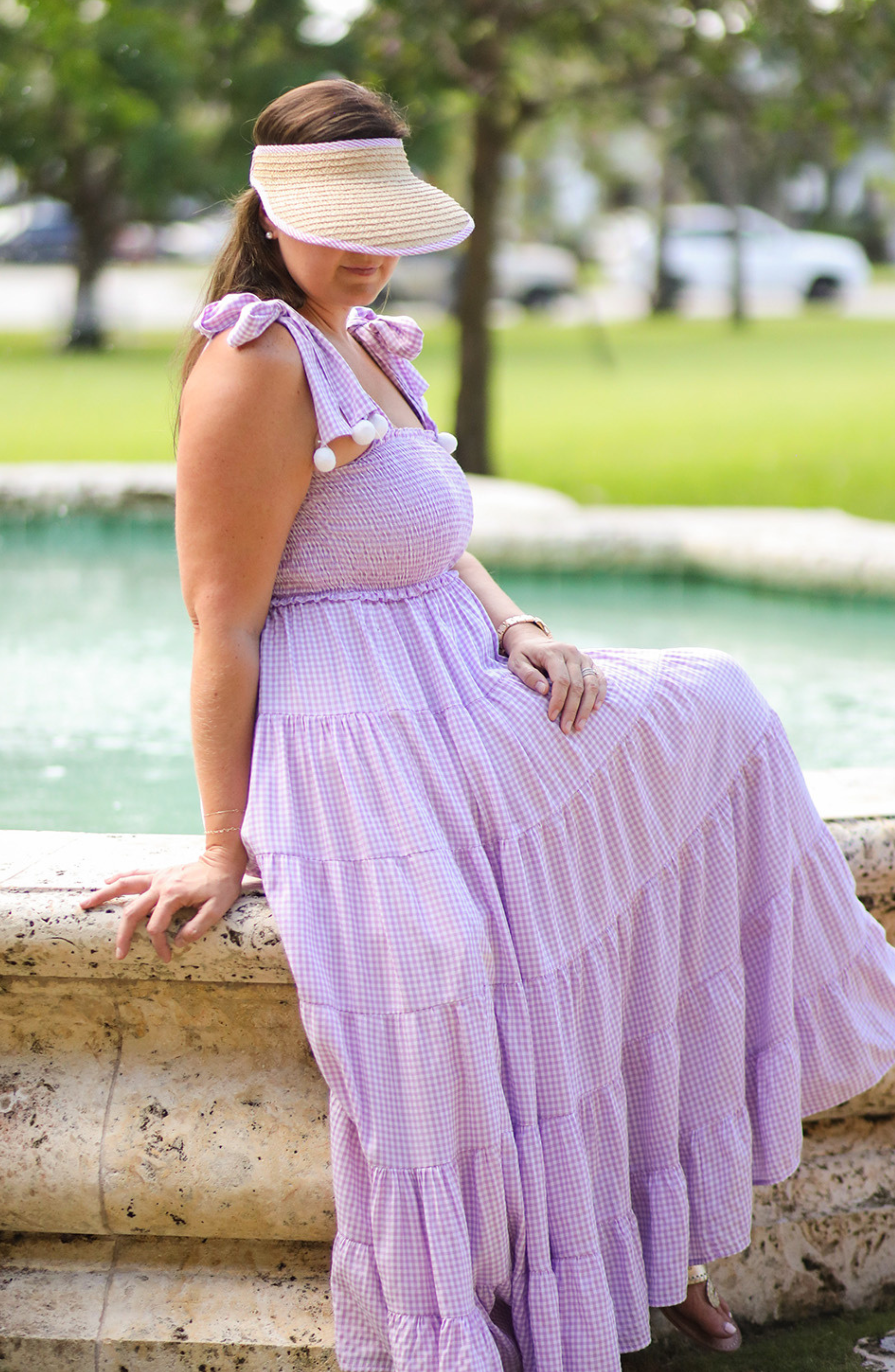Sconset Straw Bow Visor (women)