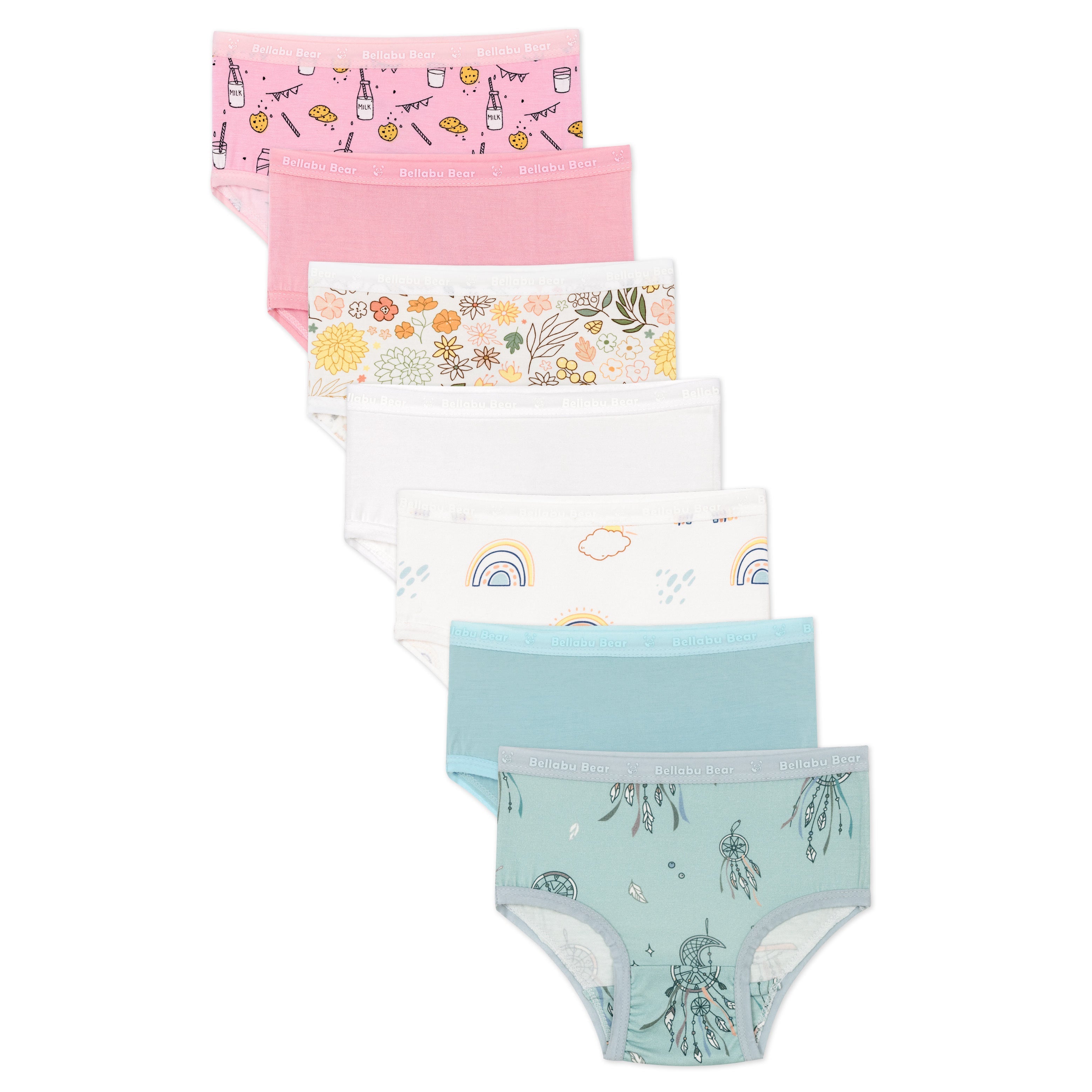 Springtime Bamboo Girls' Underwear 7-pack