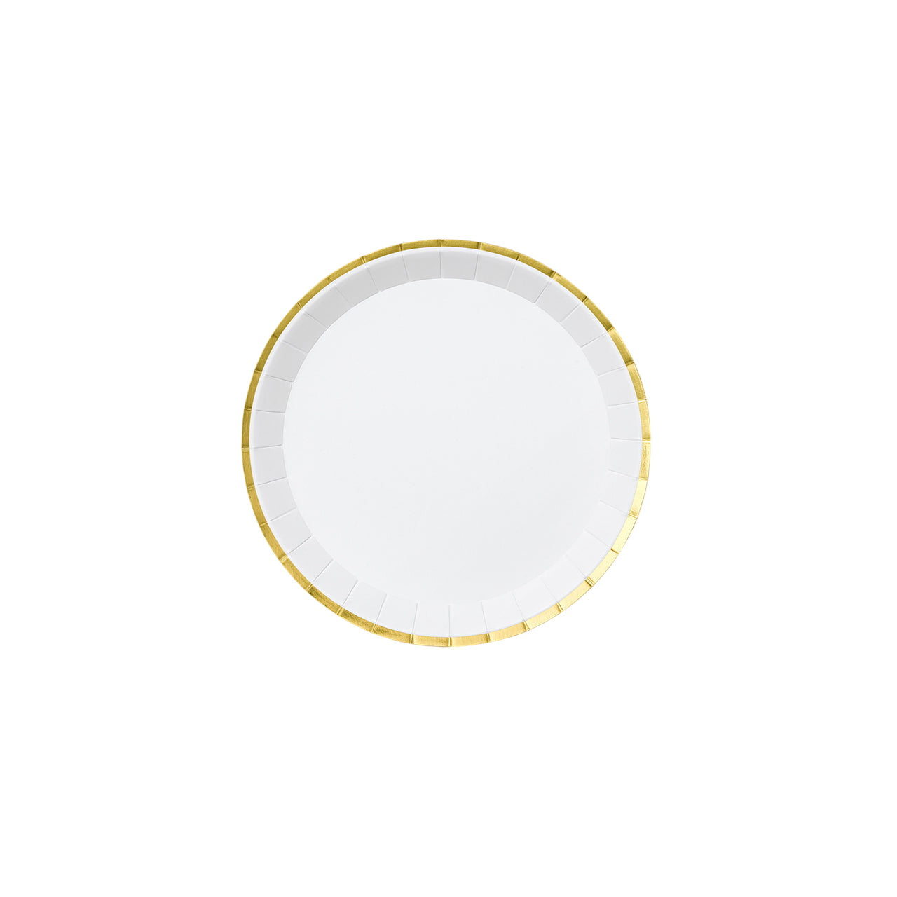 White And Gold Classic Small Plates (10 Per Pack)