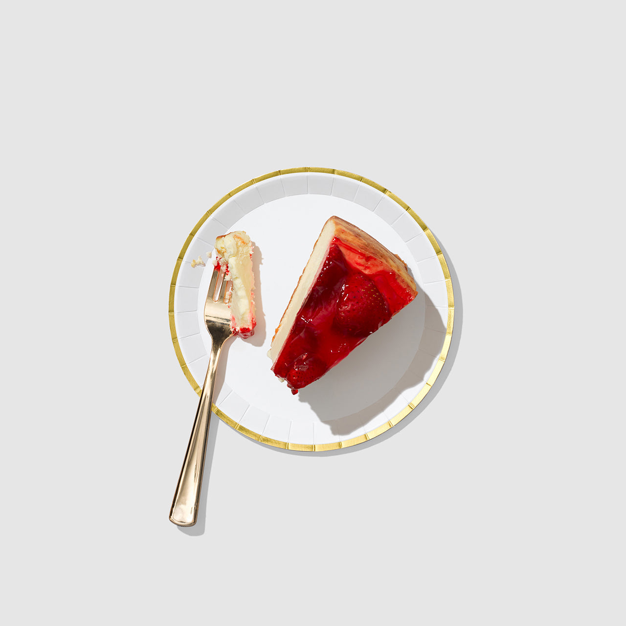 White And Gold Classic Small Plates (10 Per Pack)