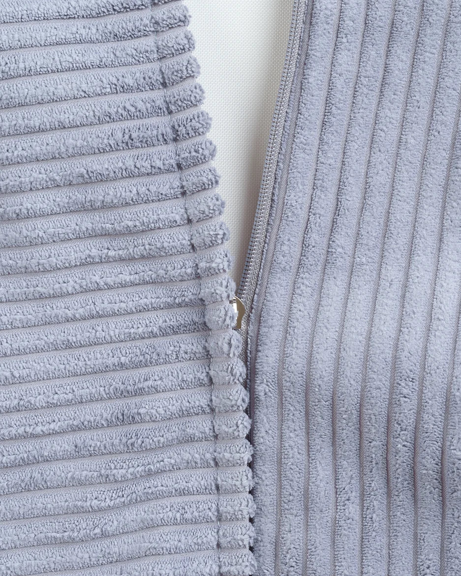 Blueberry Blue Square Ottoman Extra Cover