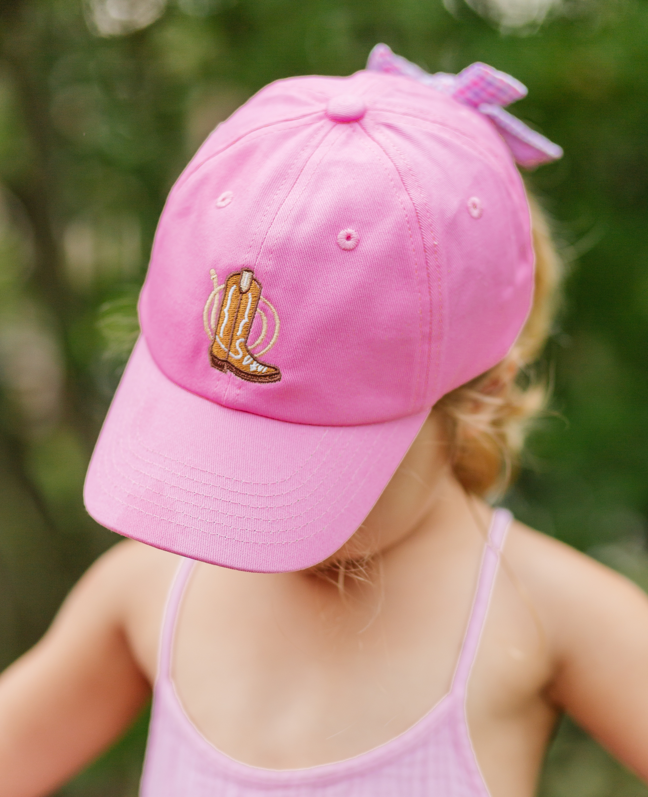 Cowgirl Boot Bow Baseball Hat (baby, Youth)