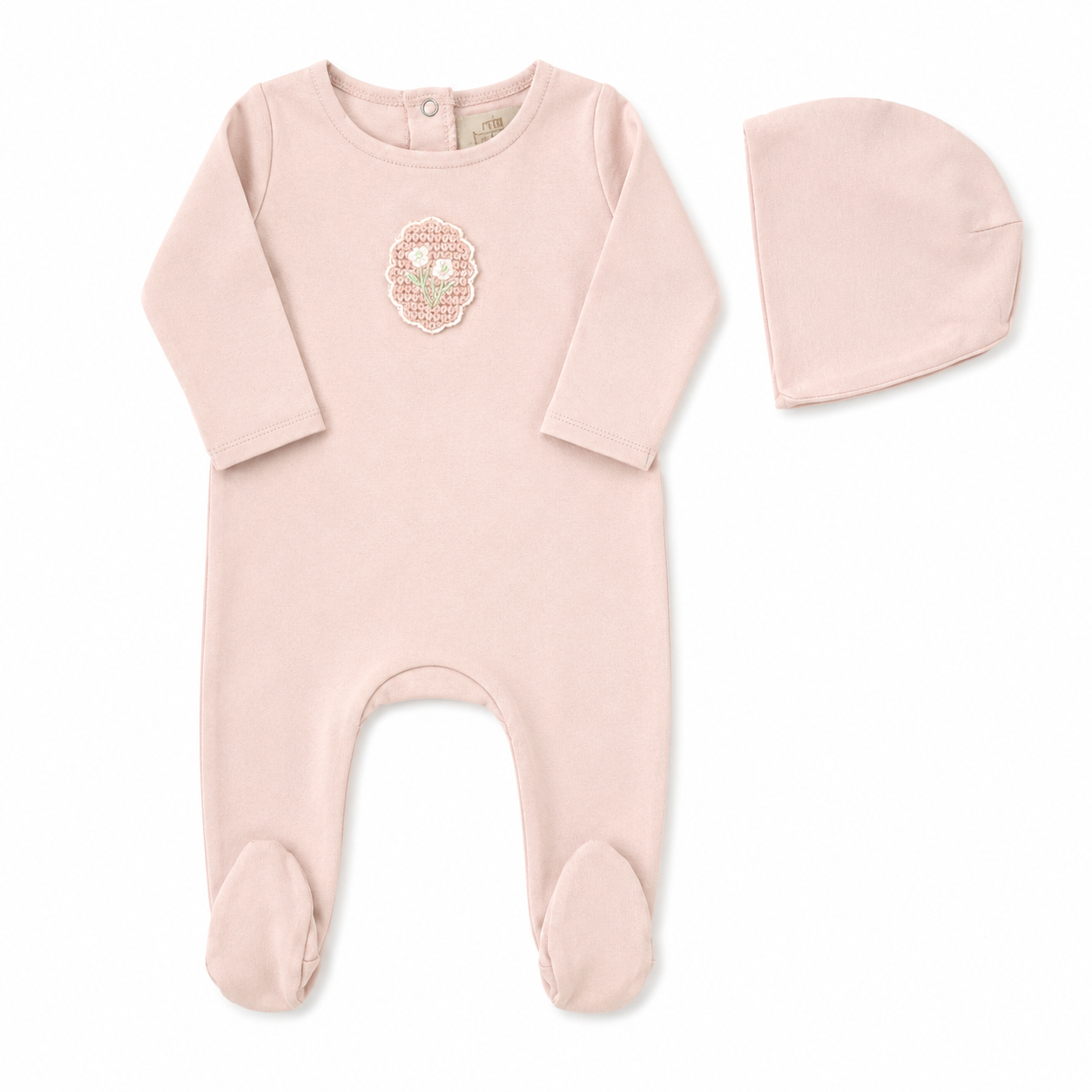 Crochet Applique (cotton) Footie