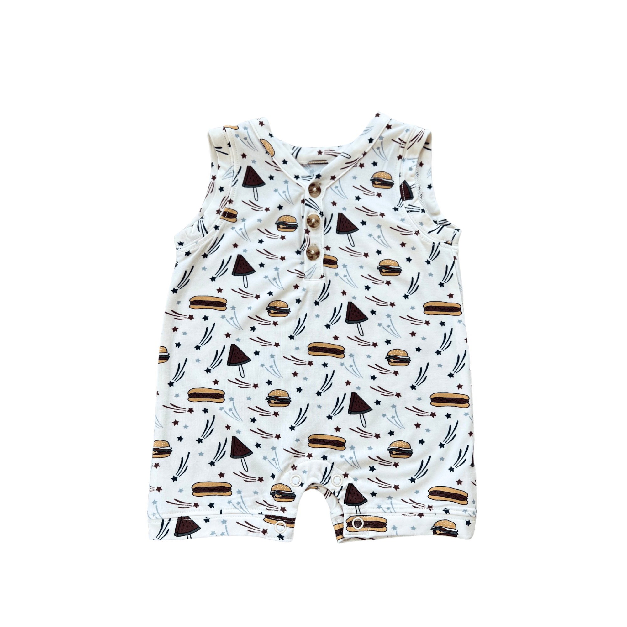 Boy's Sleeveless Romper