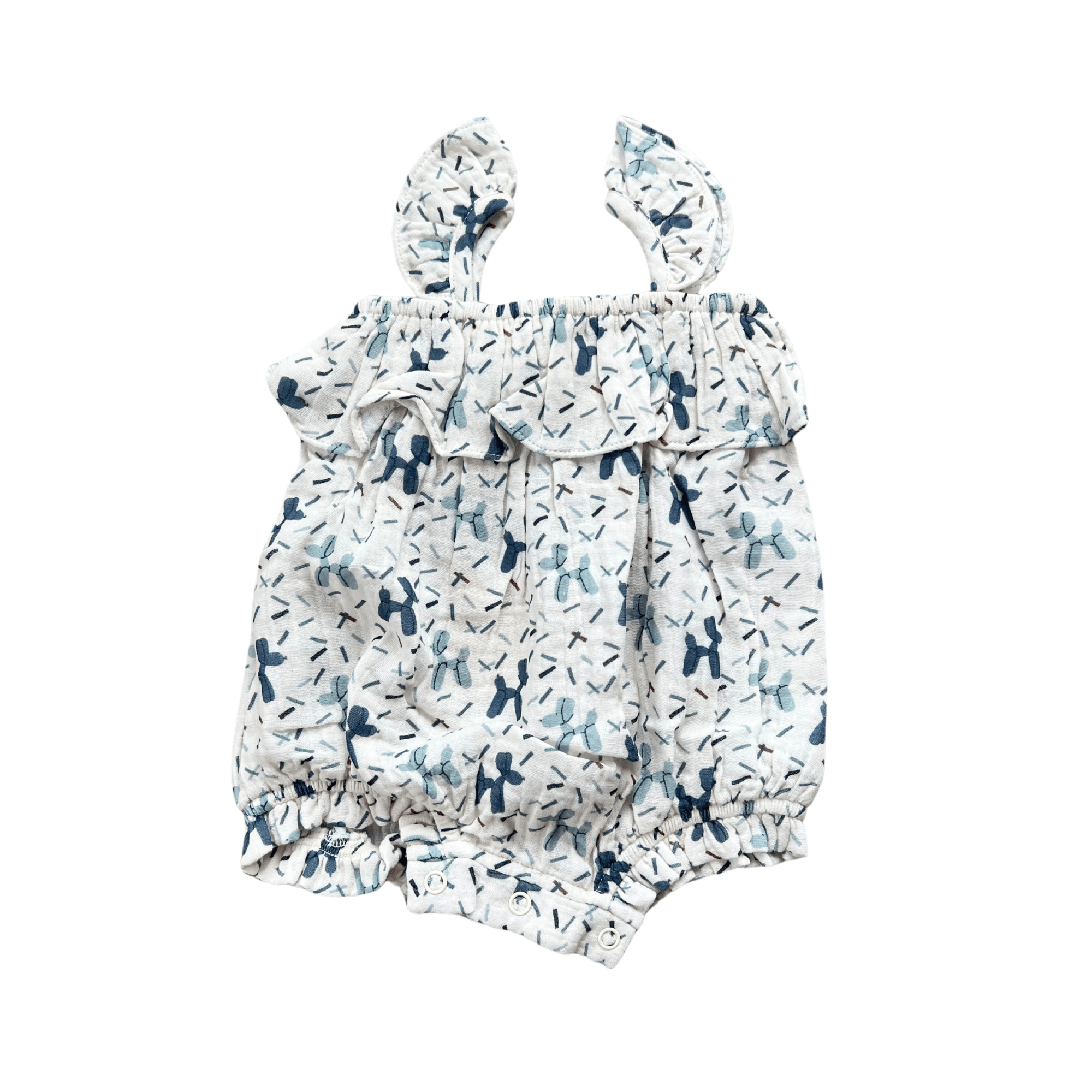 Gauze Bubble Romper