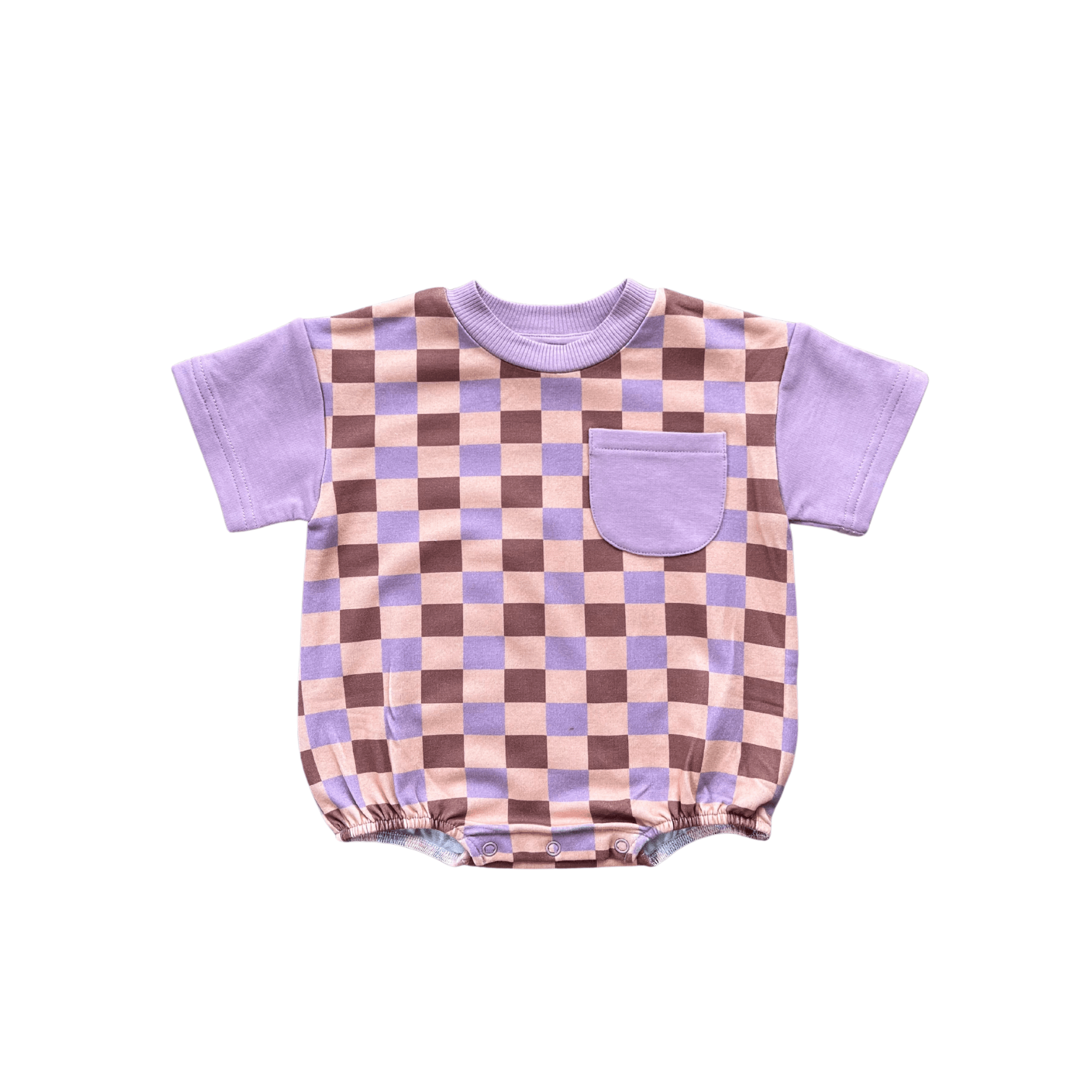 Short Sleeve Colorblock Romper