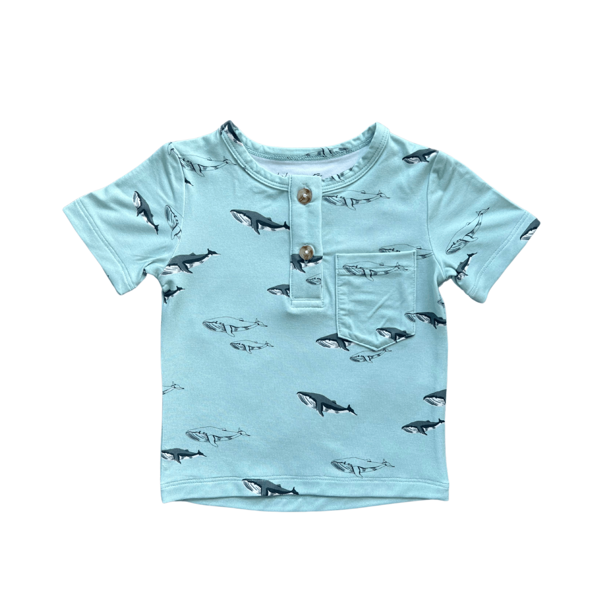 Boy's Short Sleeve Henley Shirt