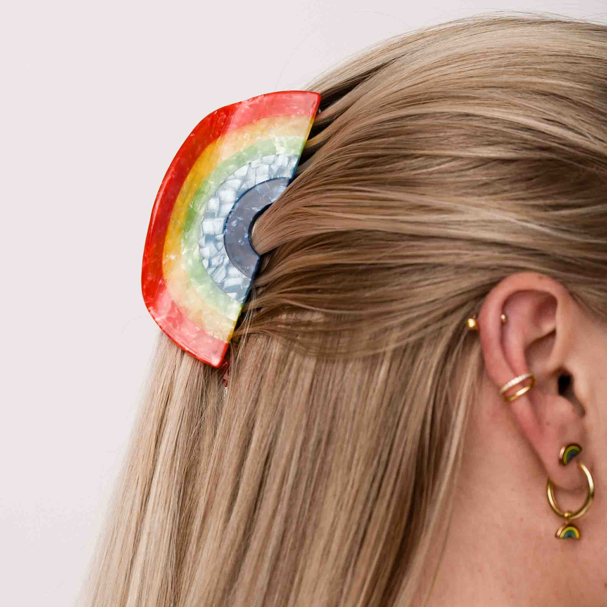 Rainbow Hair Claw