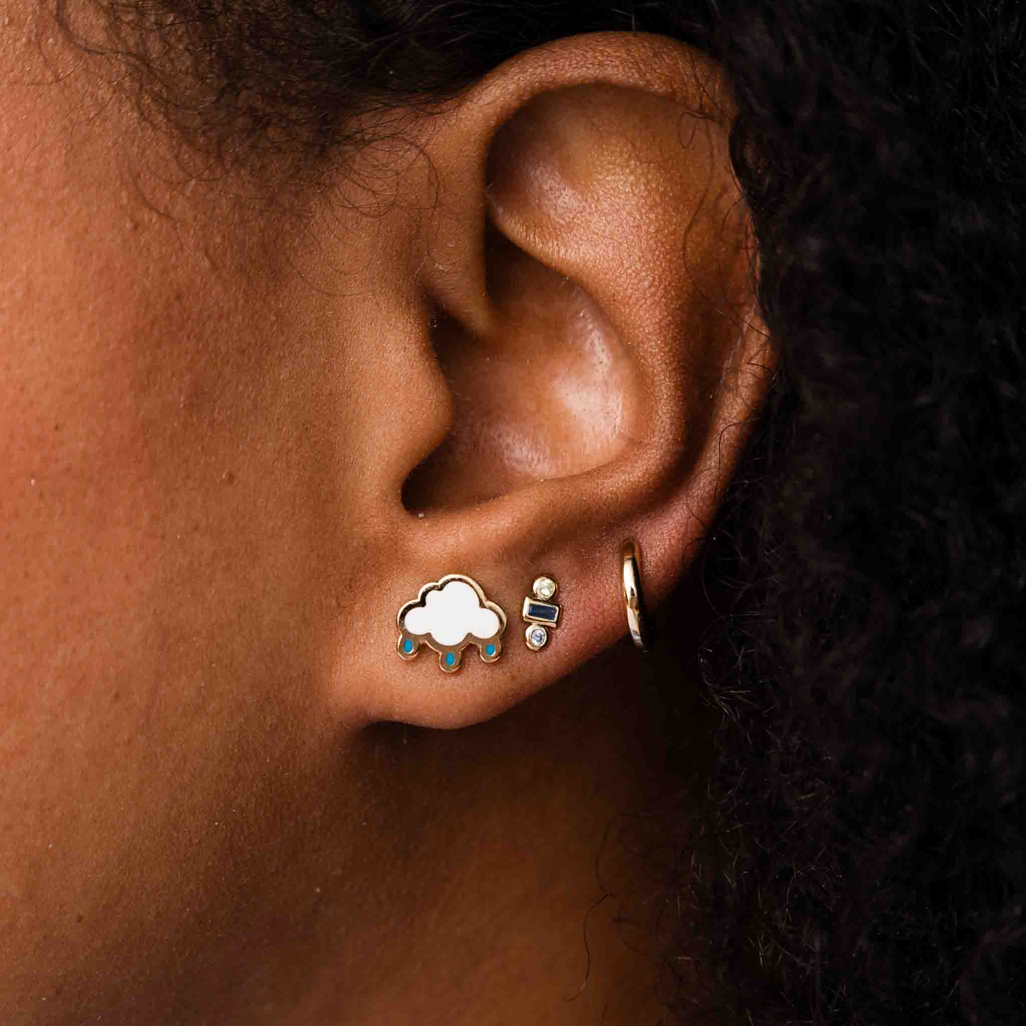 Cloud And Rainbow Studs