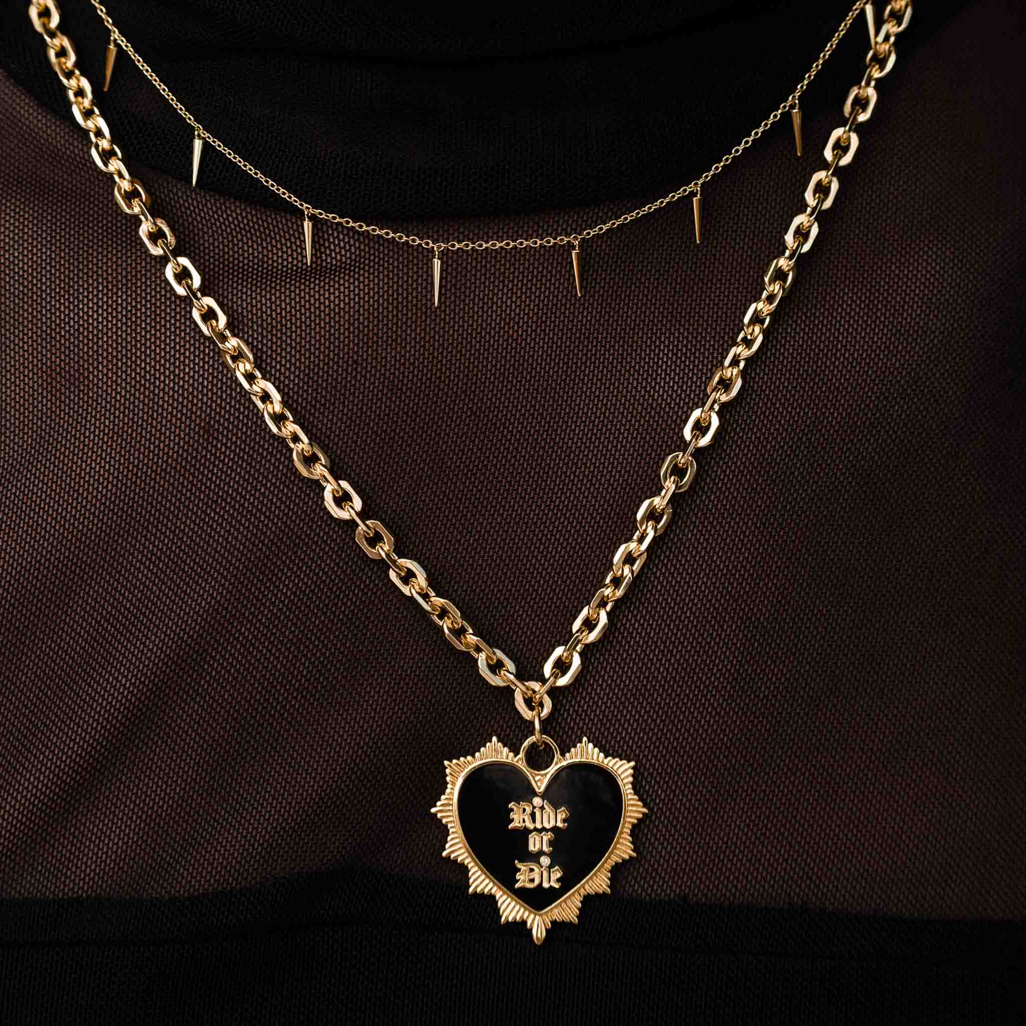 Ride Or Die Pendant Necklace