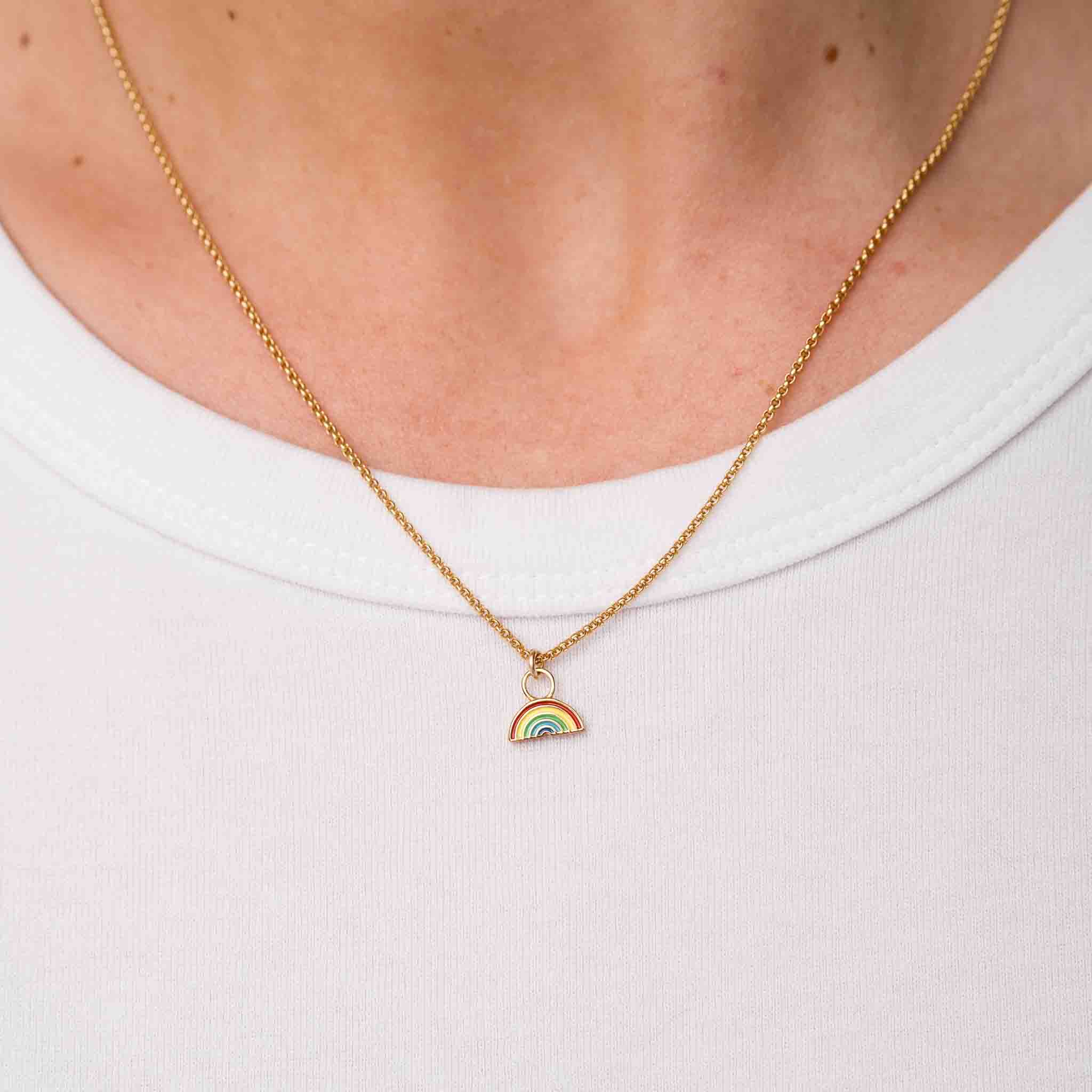 Rainbow Charm Necklace