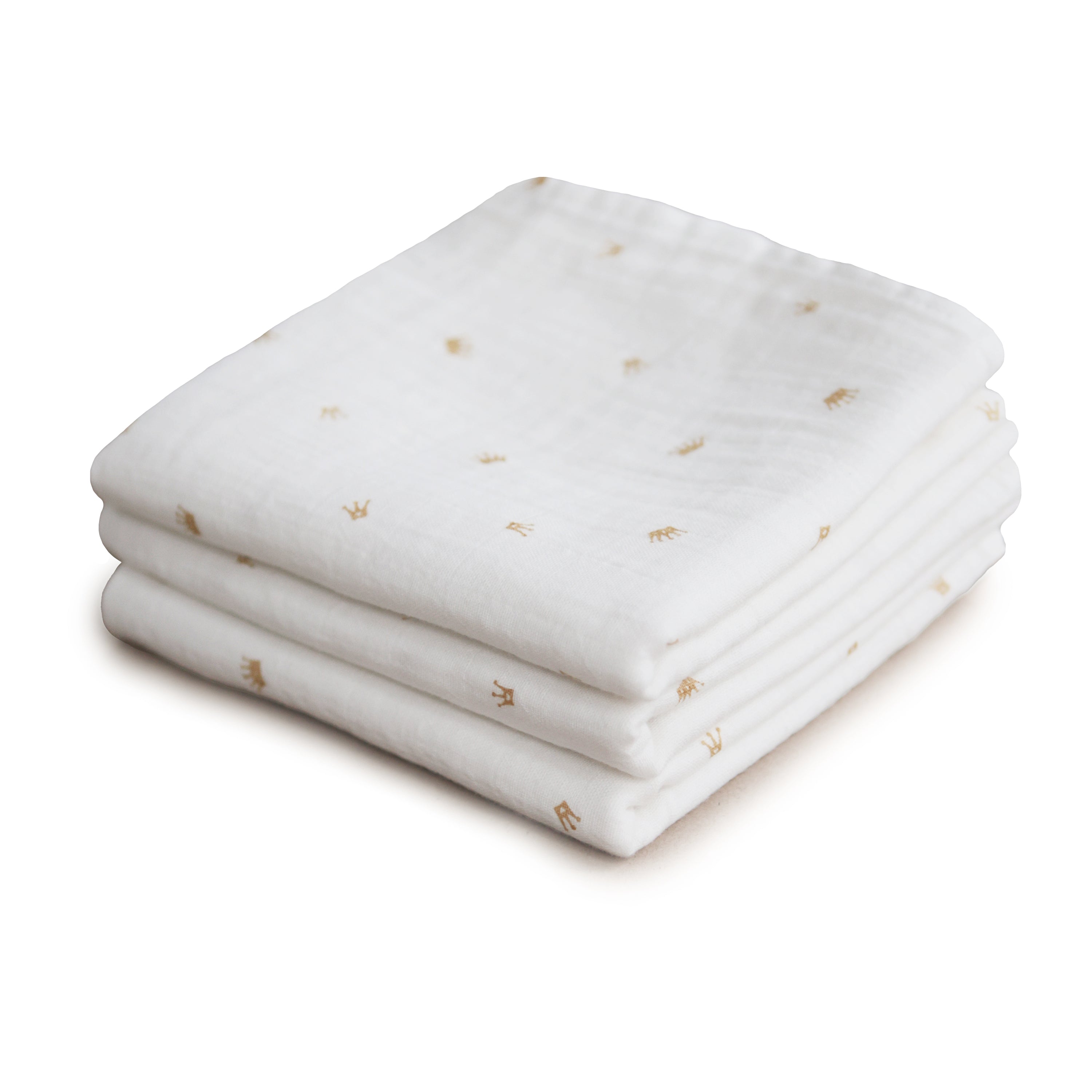 Organic Cotton Muslin Cloths 3-pack