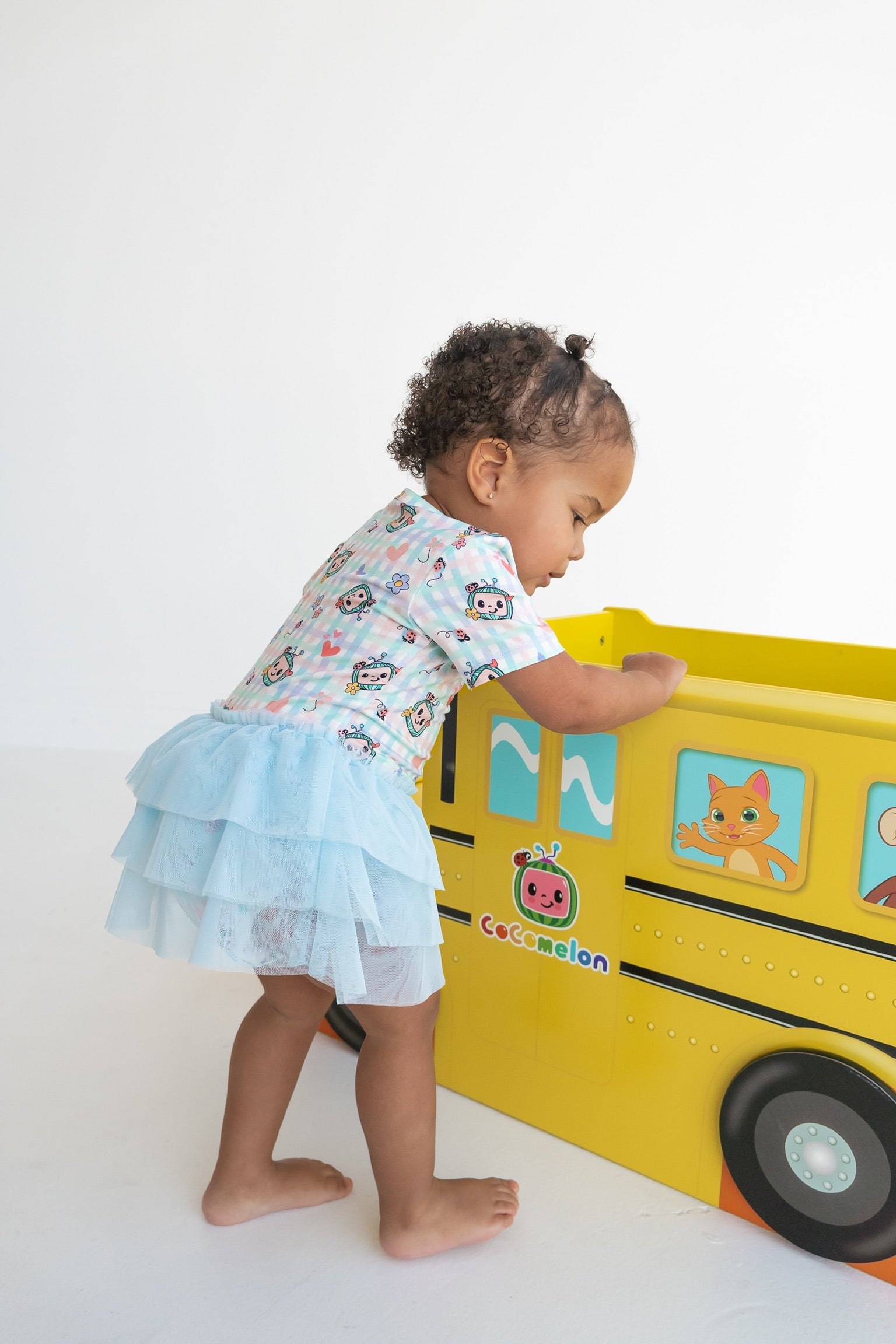 Cocomelon X Dream Big Little Co Springtime Melon Dream Tutu Short Sleeve Bodysuit Dress