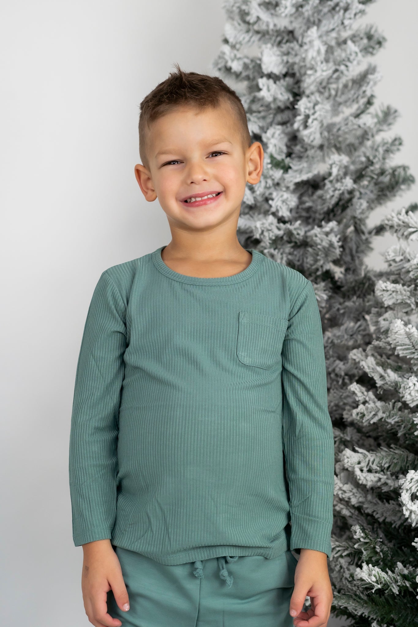 Sage Rib Dream Pocket Tee